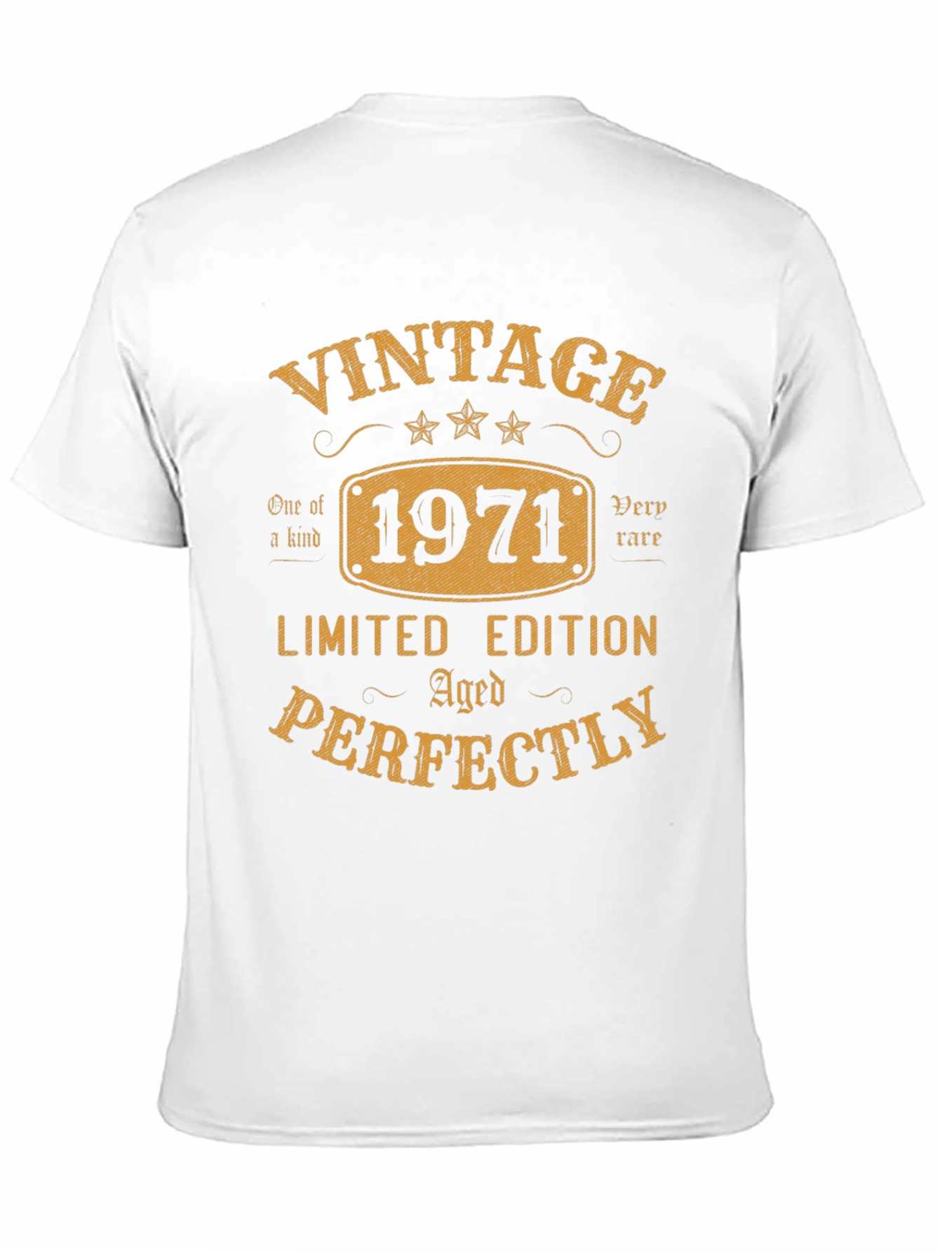 Black Vintage 1971 Limited Edition Aged Perfectly T-Shirt view 11