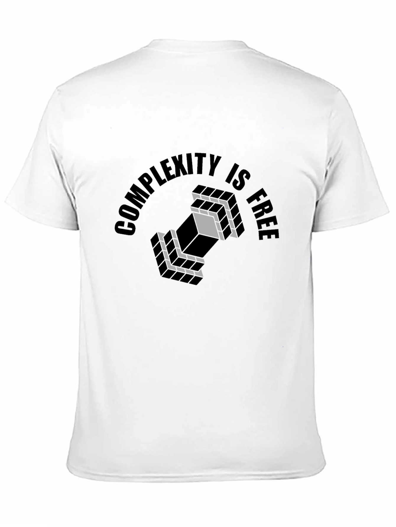 Black Complexity Is Free Graphic T-Shirt - Black view 11