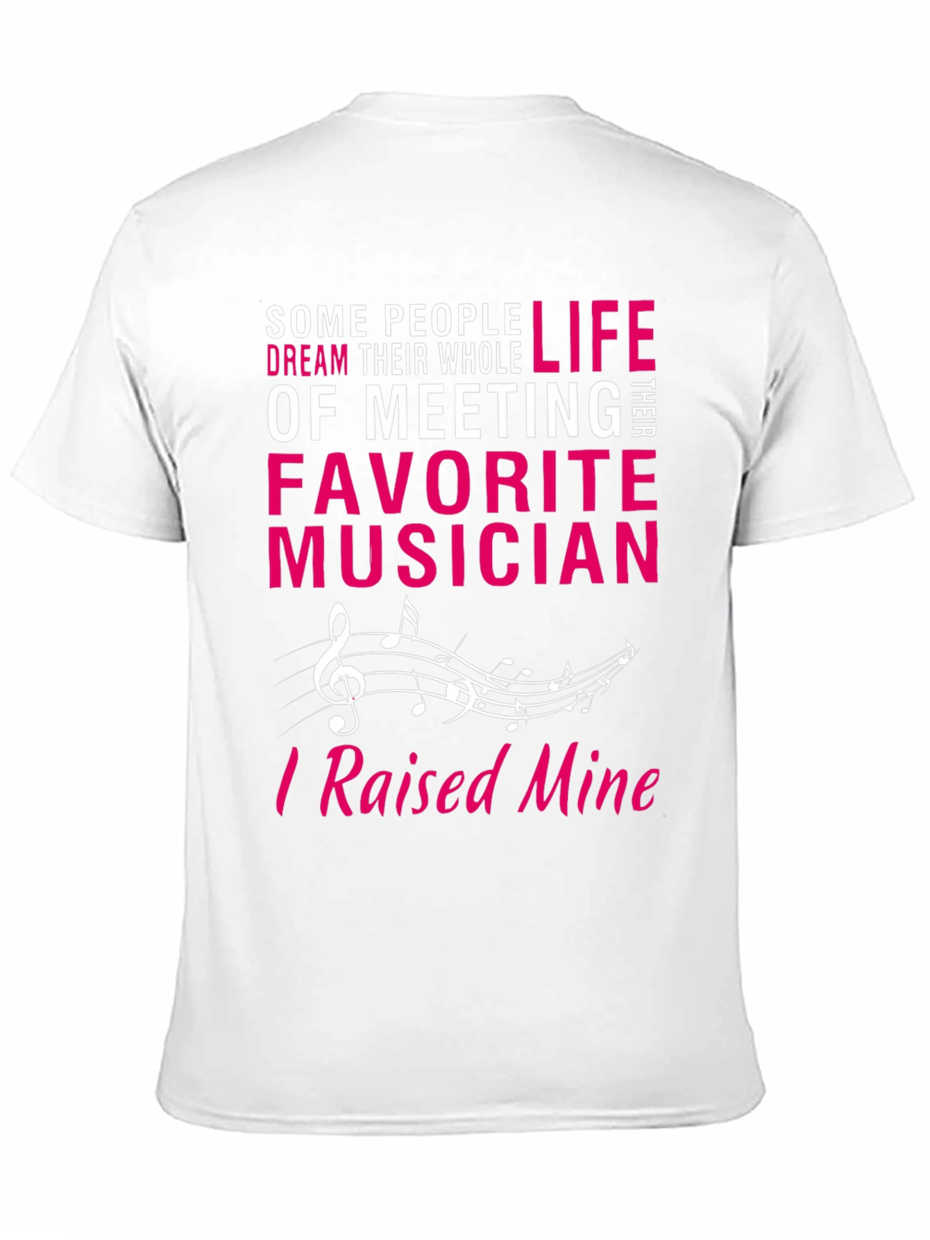 Black Proud Musician Parent T-Shirt - Raised Mine! view 11
