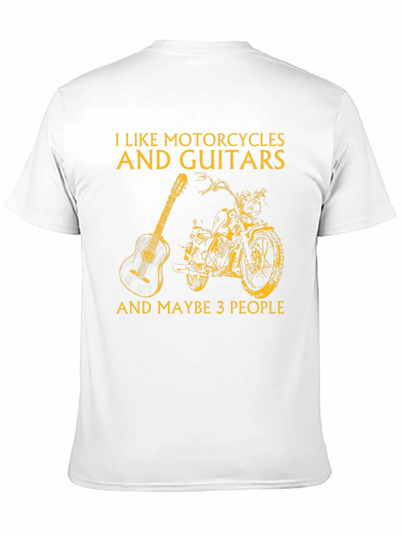 Black Motorcycles, Guitars, and Maybe 3 People T-Shirt view 11