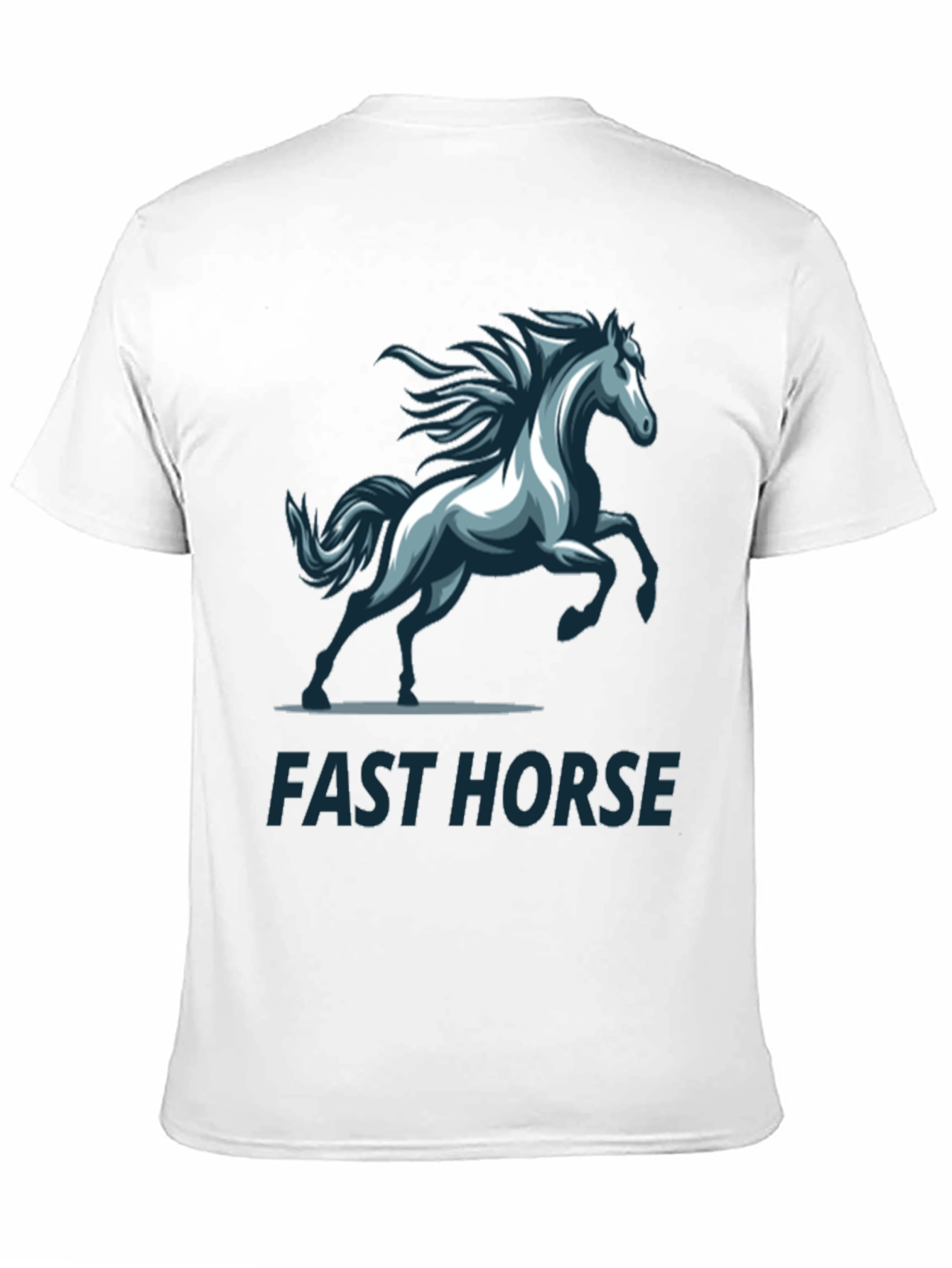 Black Fast Horse Graphic T-Shirt - Stylish Men's Tee view 11