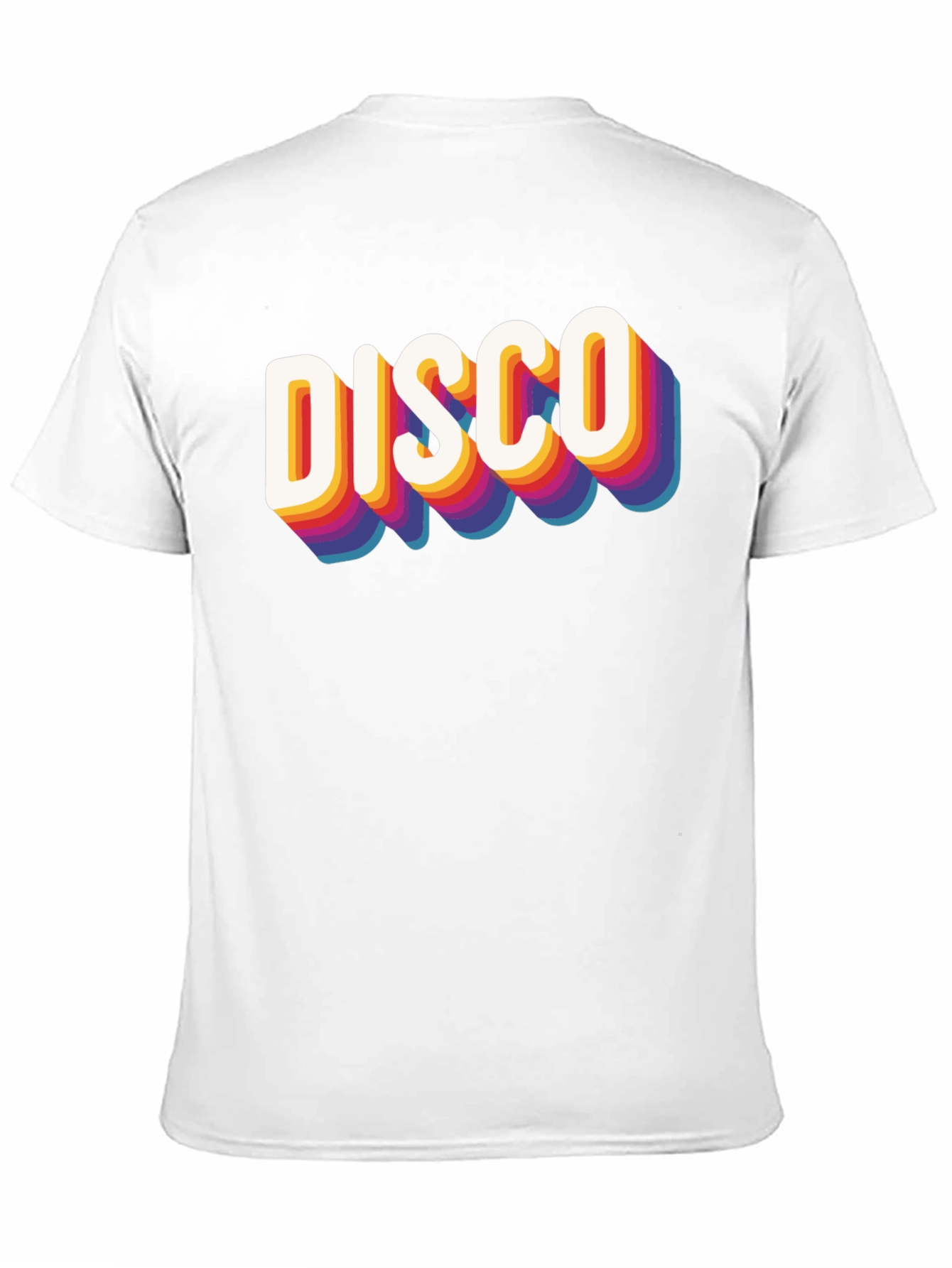Black Retro Disco Graphic Tee - Black Cotton Blend view 11