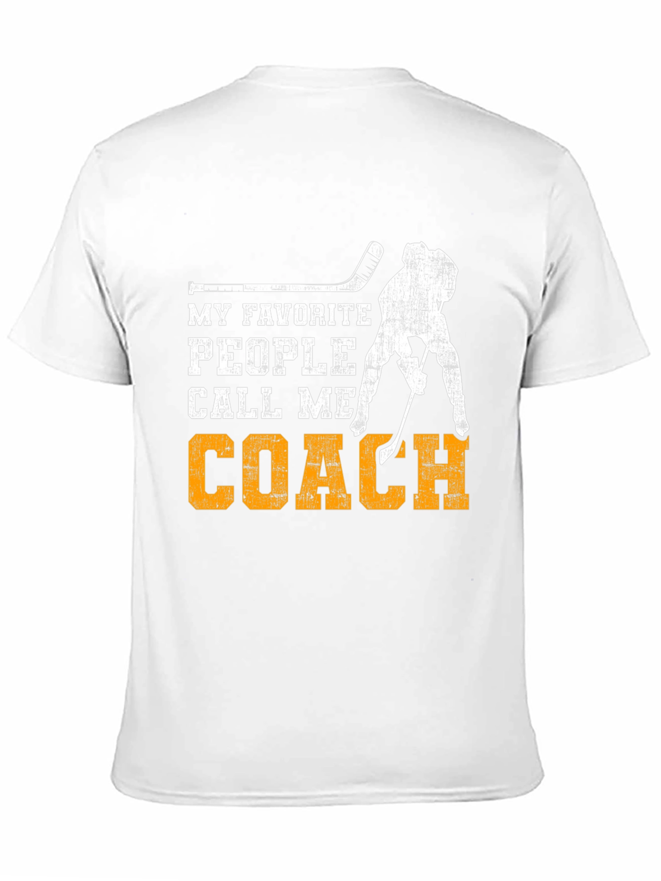 Black Hockey Coach T-Shirt - My Favorite People Call Me Coach view 11