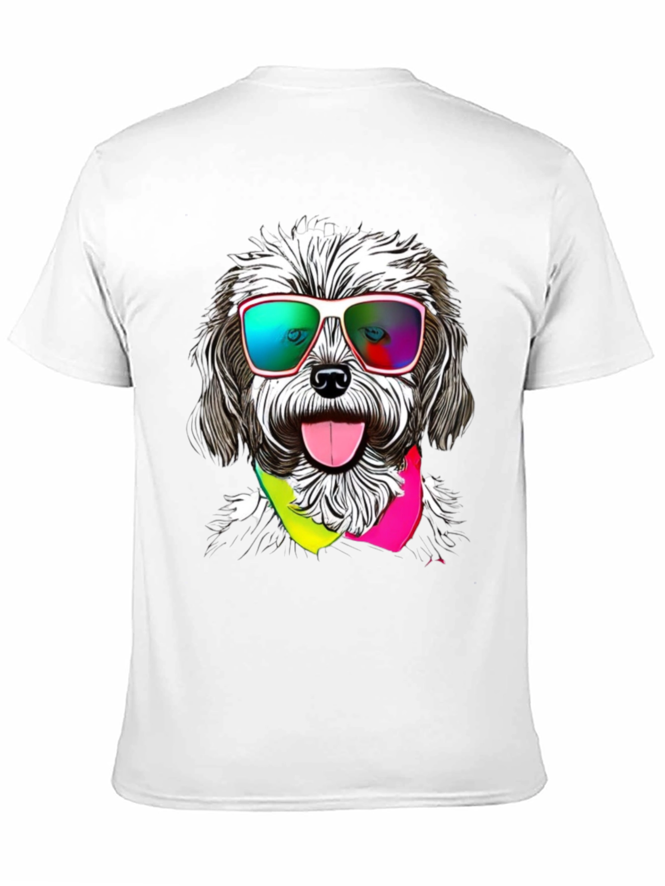 Black Cool Dog Graphic Tee - Fun & Stylish view 11