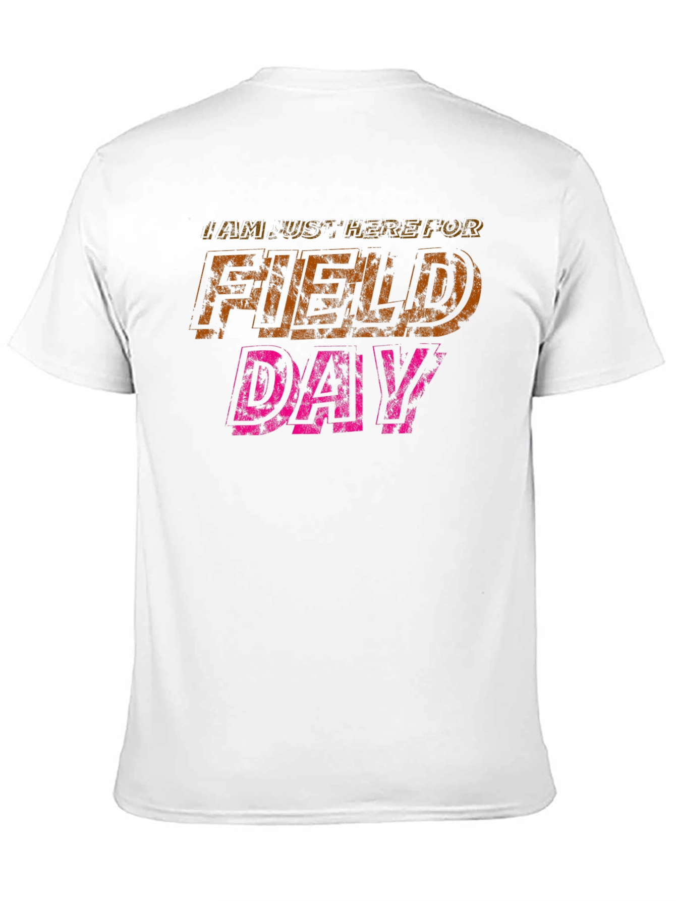 Black I'm Just Here For Field Day Black T-Shirt view 11