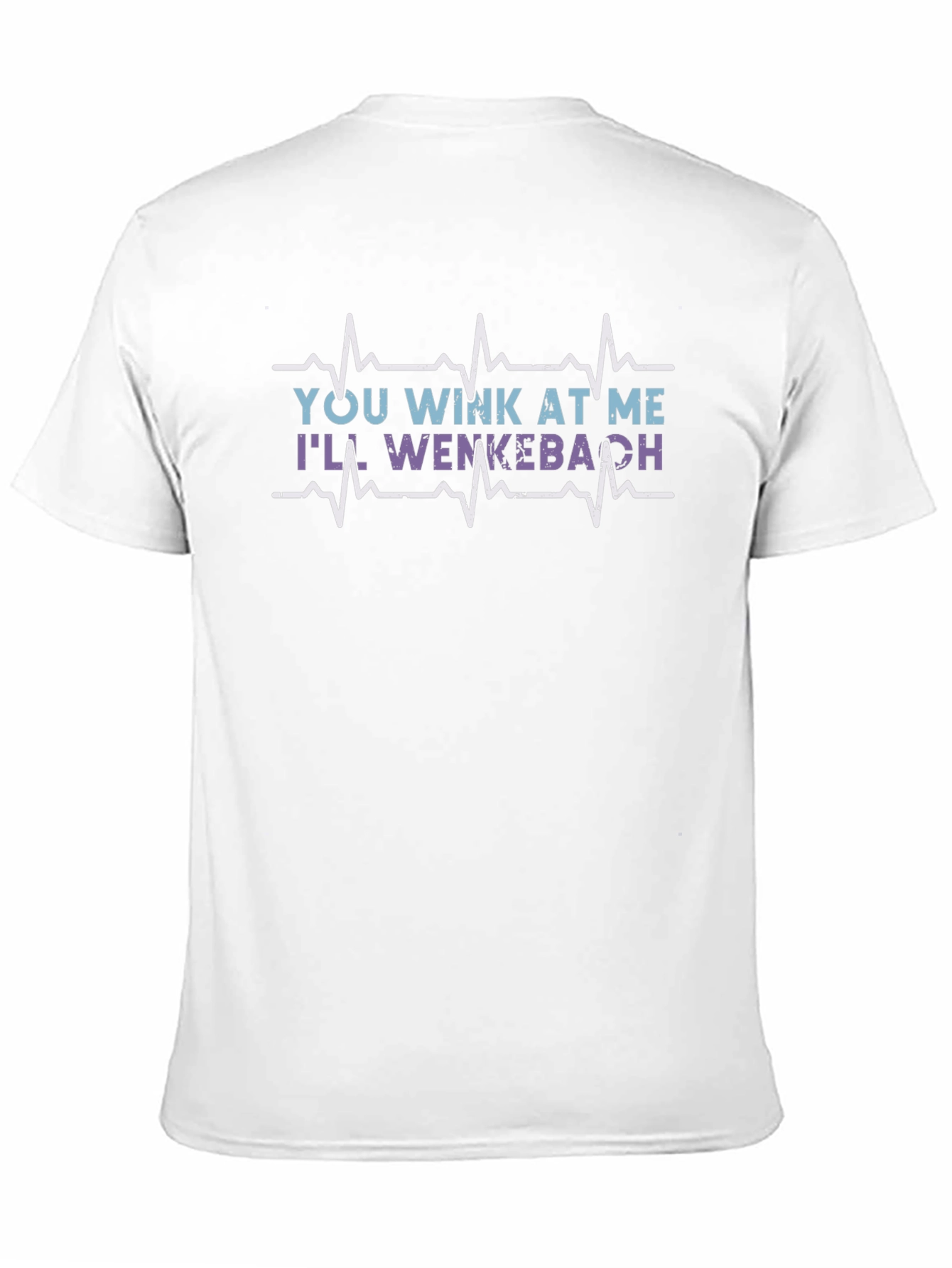 Black Wenckebach Funny Heart Rhythm Black T-Shirt view 11