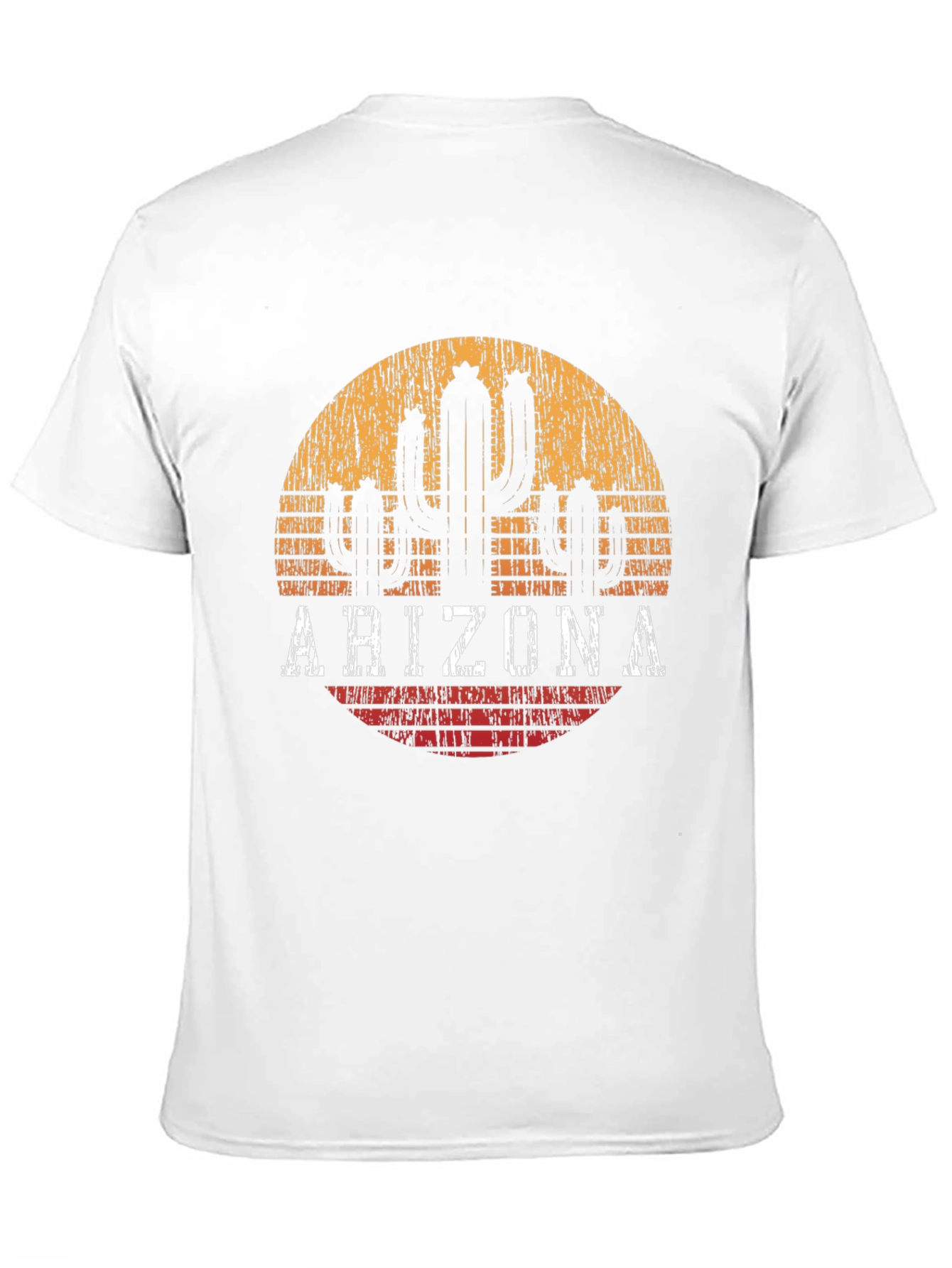 Black Arizona Cactus Graphic Tee - Distressed Desert Style T-Shirt view 11