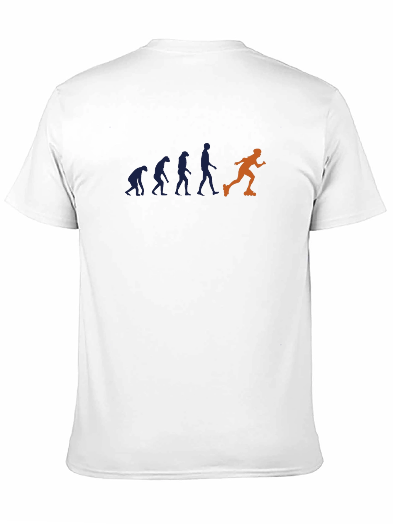 Black Evolution of Inline Skating Men's Black T-Shirt view 11