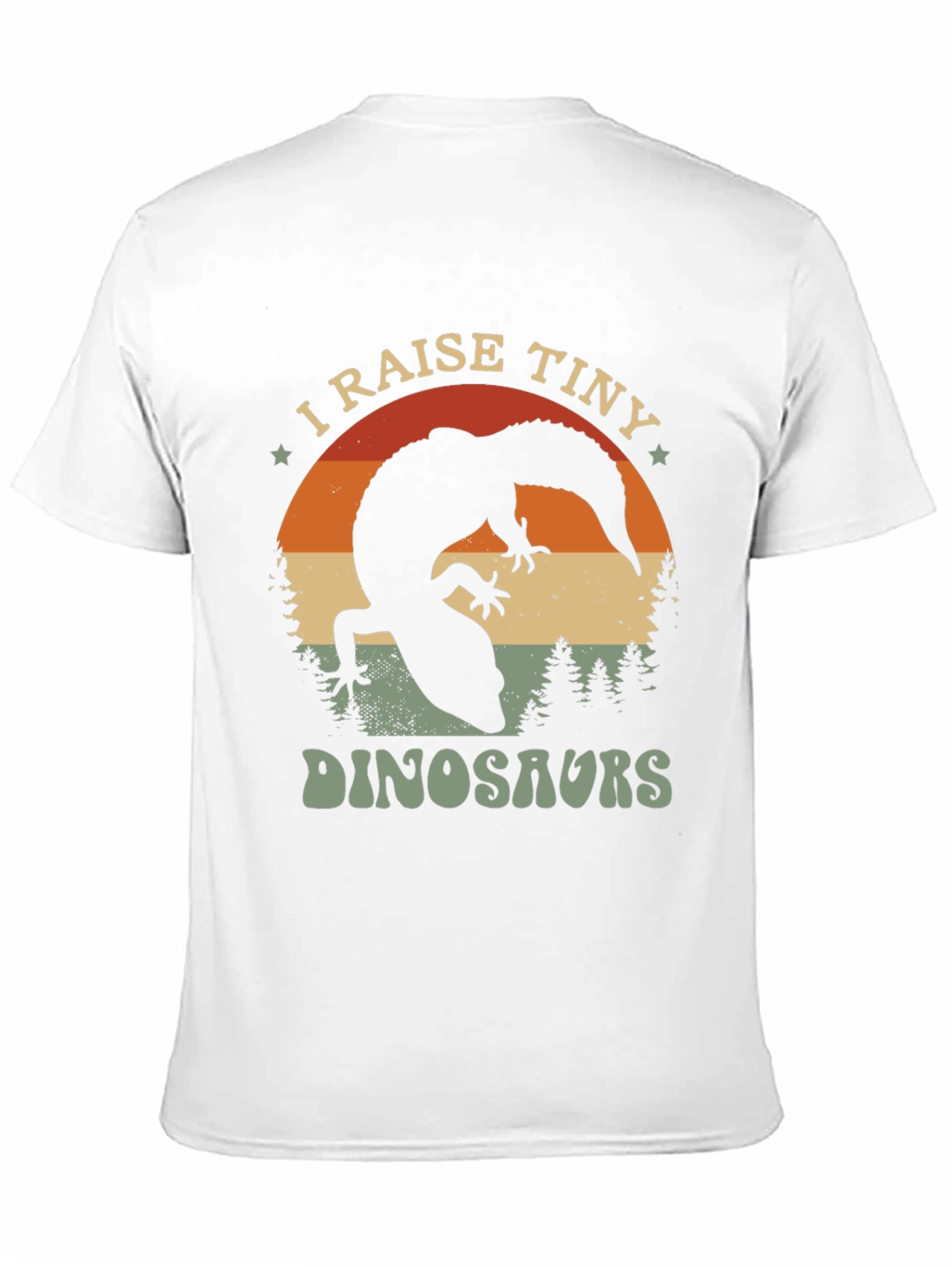 Black I Raise Tiny Dinosaurs T-Shirt view 11