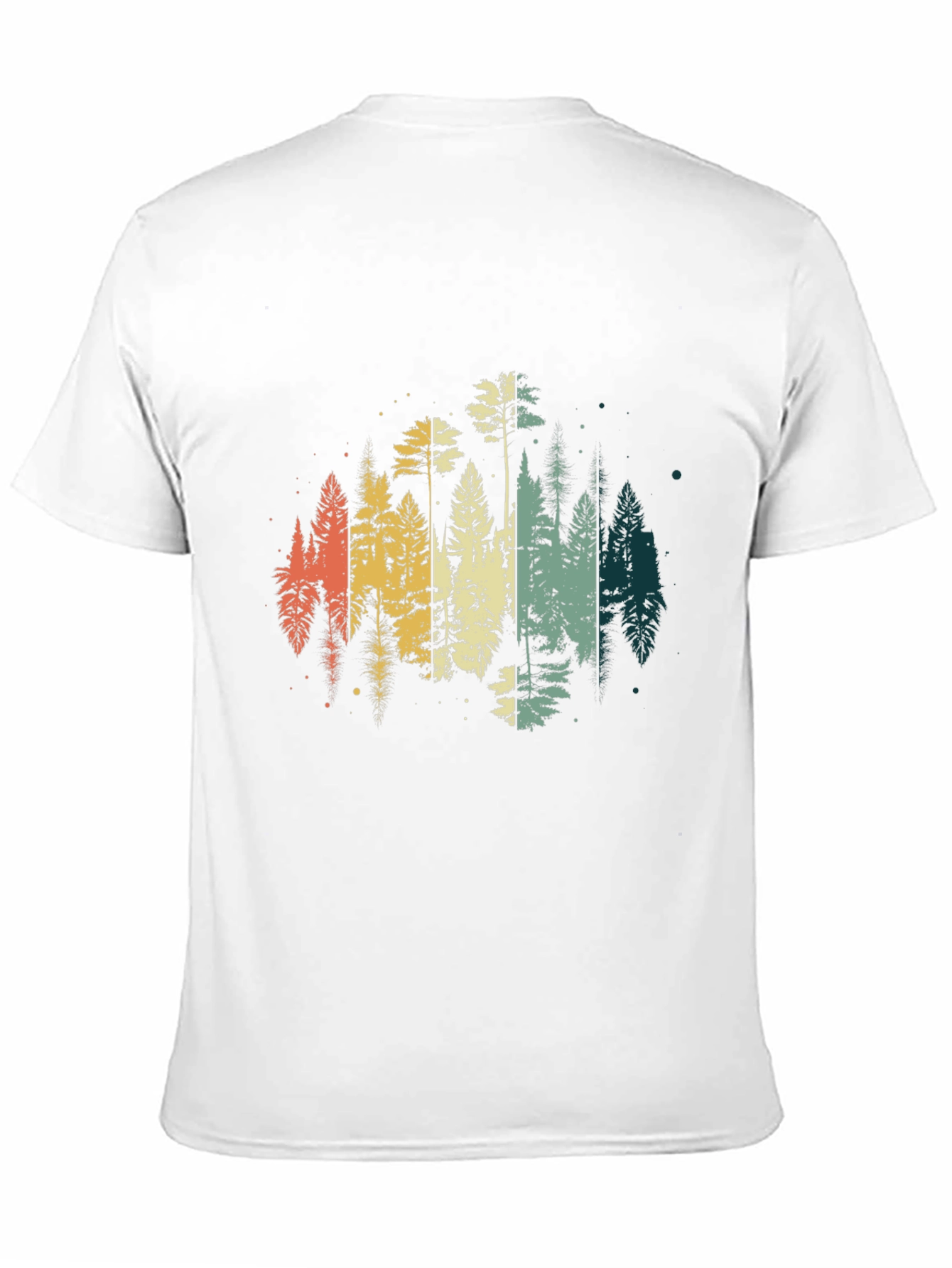 Black Retro Forest T-Shirt - Vintage Style Nature Tee view 11