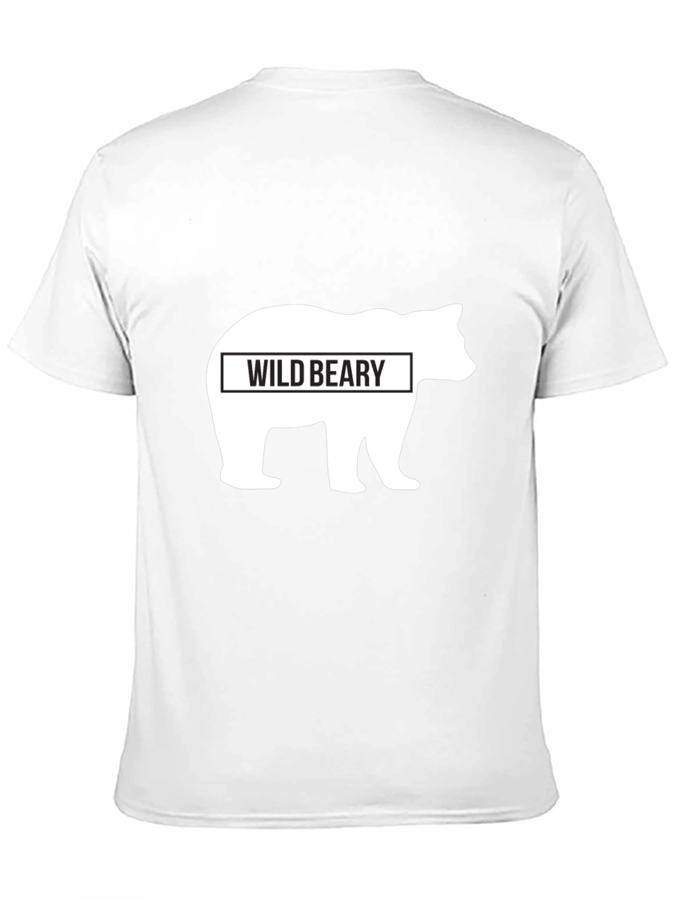 Black Wild Beary Graphic T-Shirt - Black Cotton Blend Casual Tee view 11