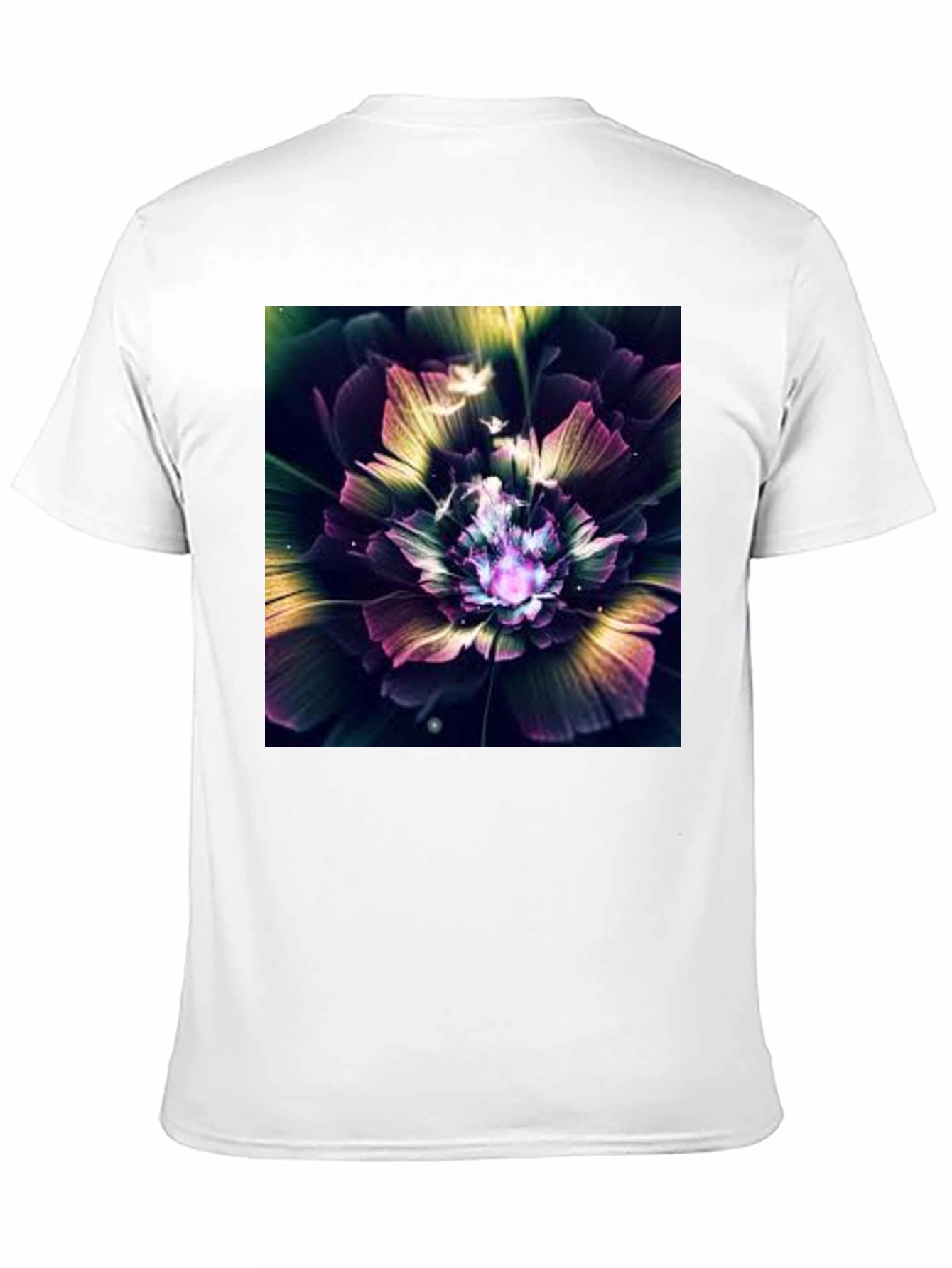 Black Floral Fantasy Black Tee view 11