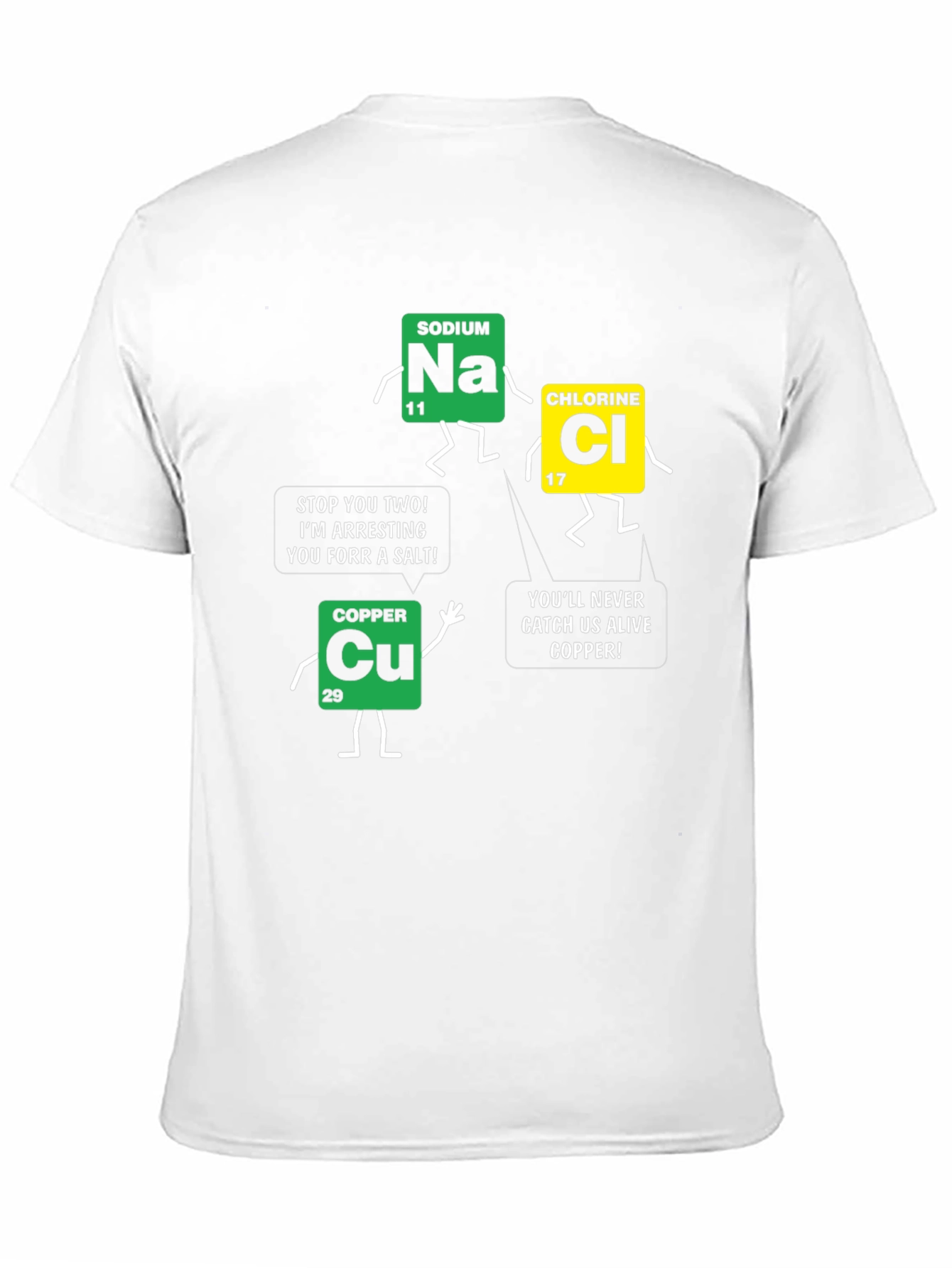 Black Funny Science Chemistry T-Shirt view 11
