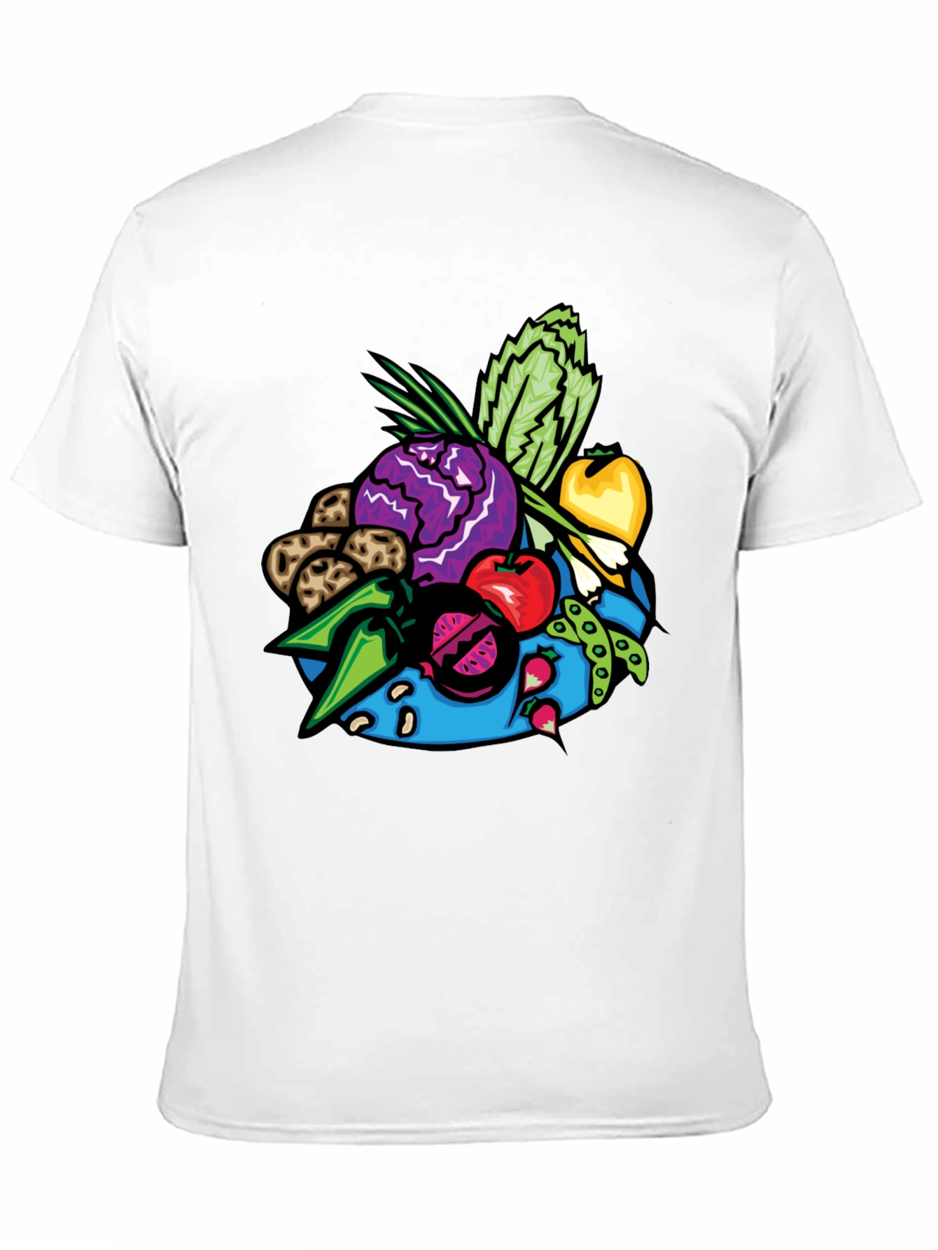 Vibrant Vegetable Patch Graphic Tee - Black - 11