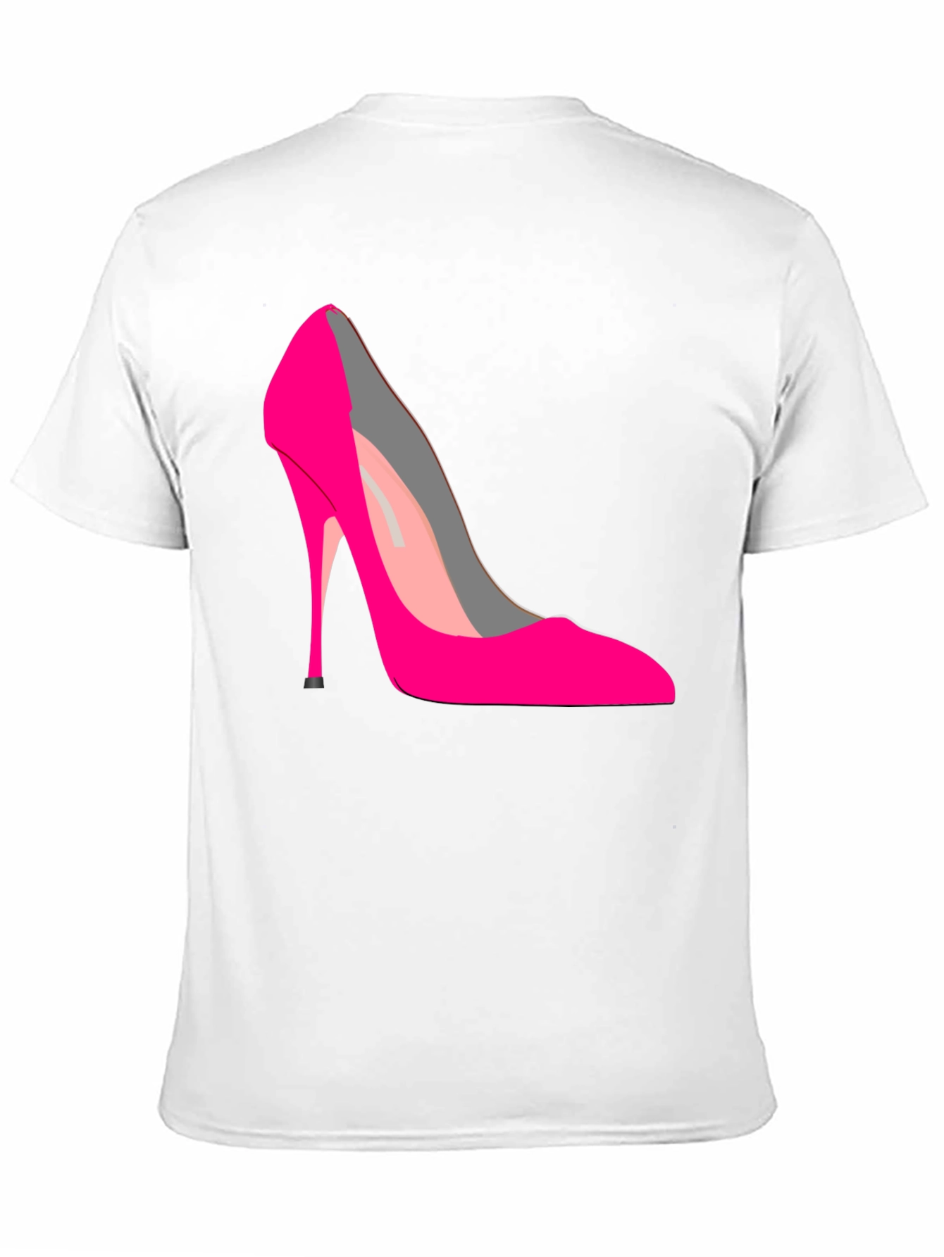 Black Hot Pink High Heel Graphic Tee view 11