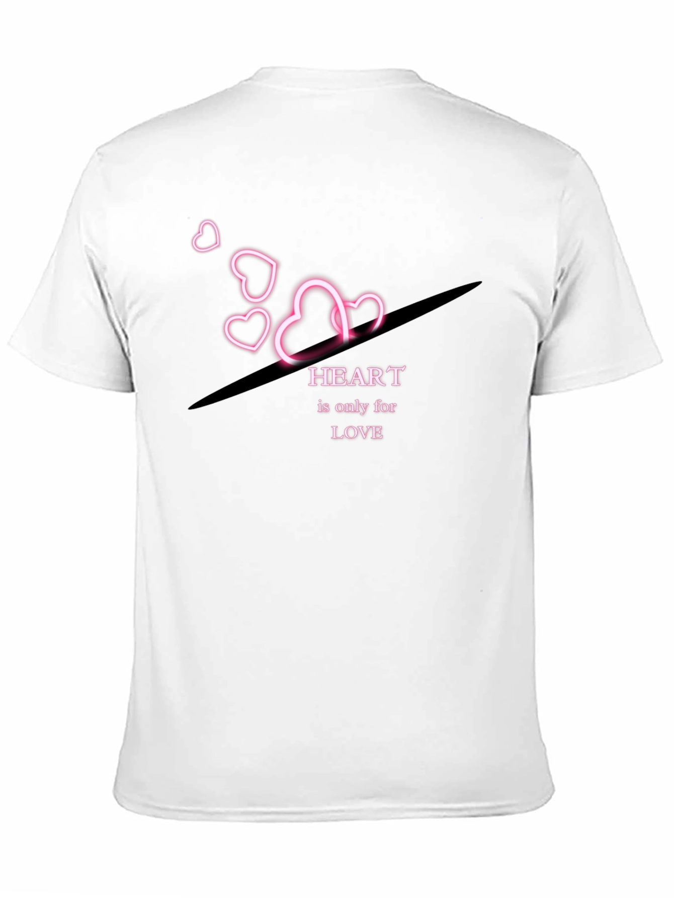 Black Heart is Only for Love - Graphic T-Shirt view 11