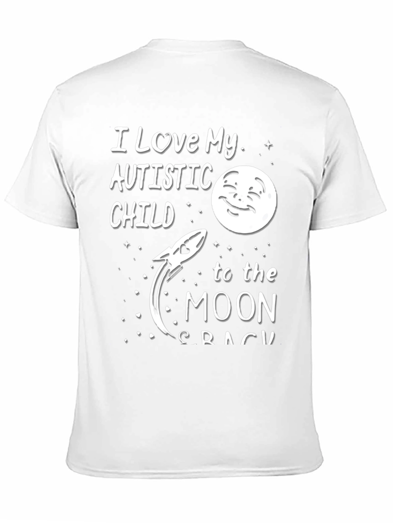 Black I Love My Autistic Child To The Moon T-Shirt view 11