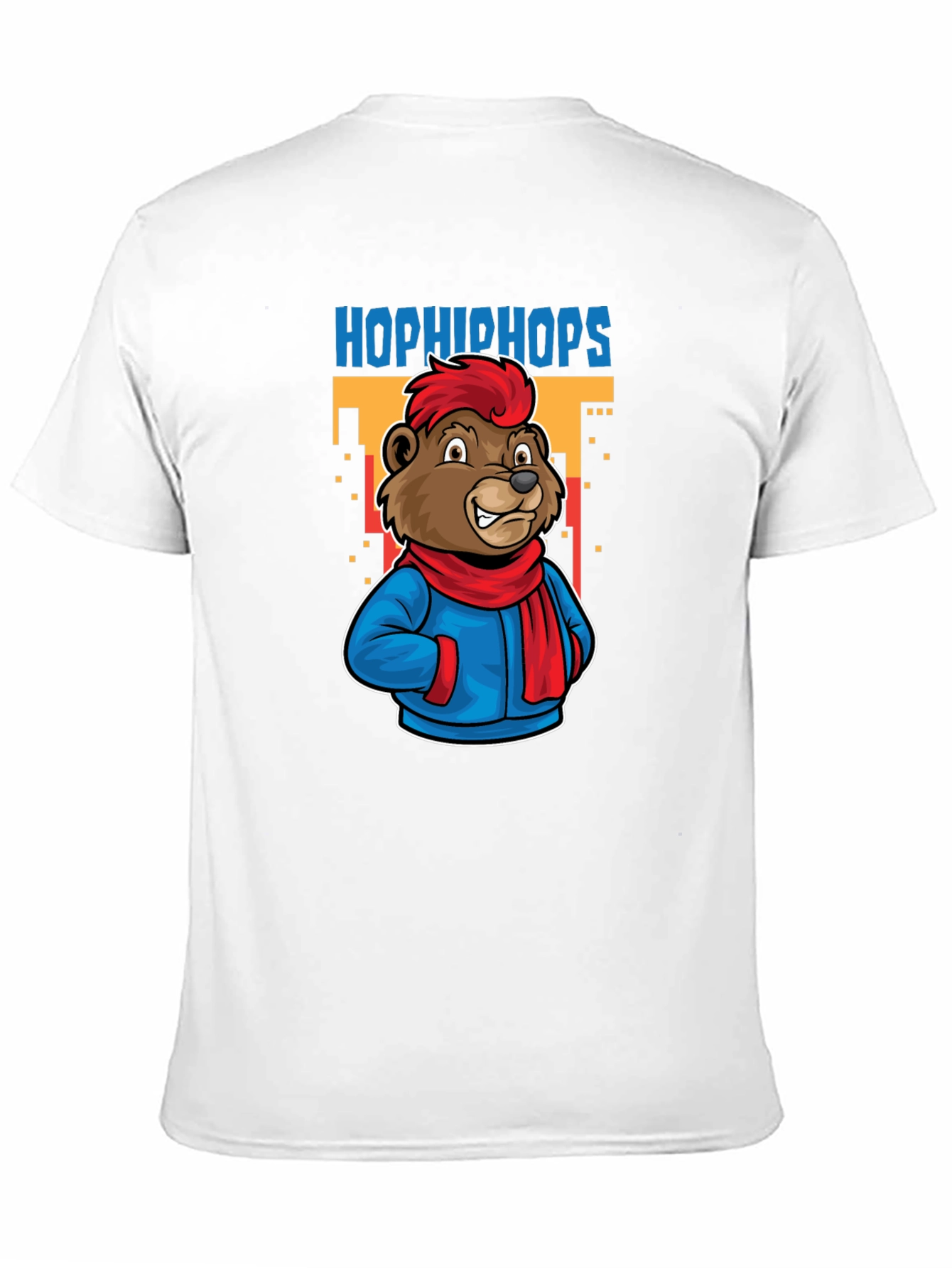 Black Hop Hip Hops Bear T-Shirt - Urban Cartoon Style view 11