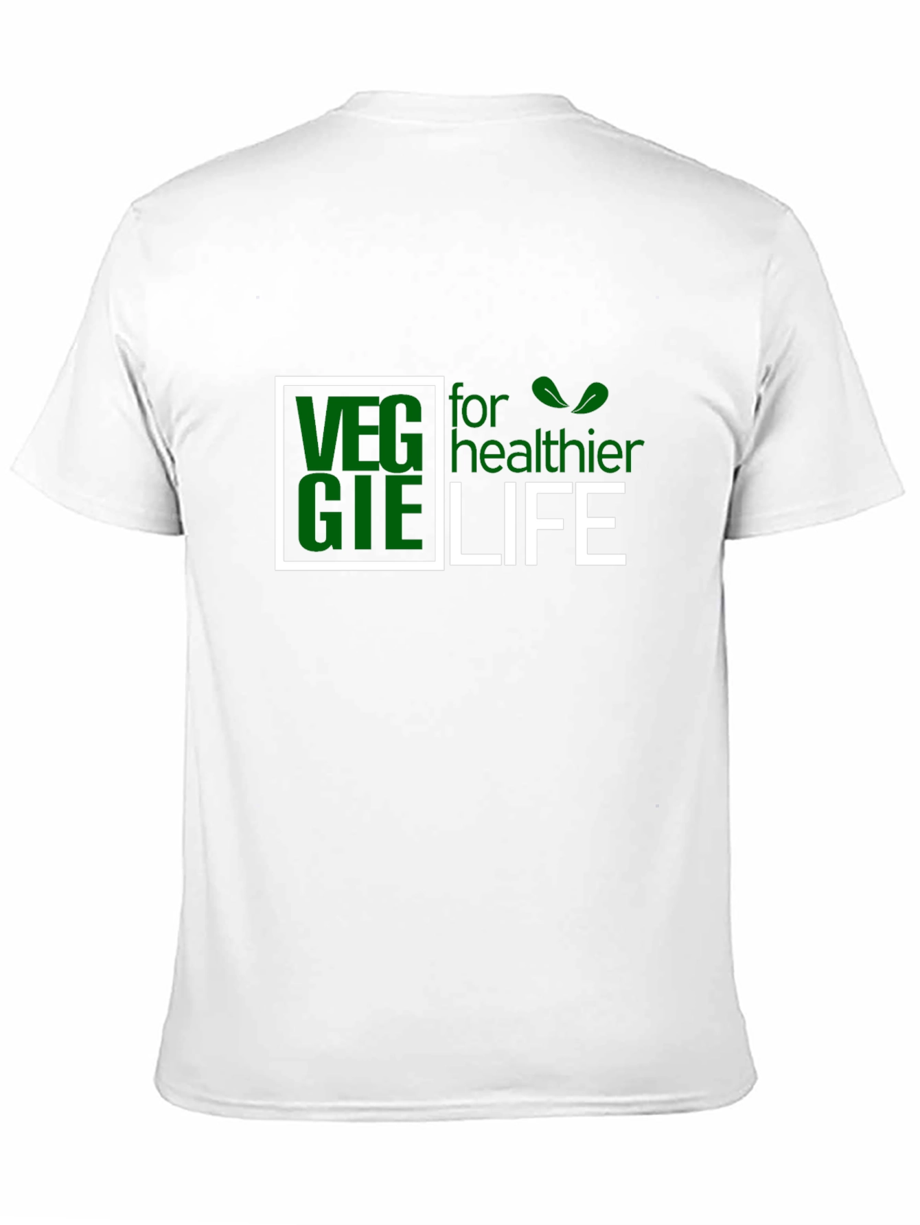 Black Veggie for Healthier Life Black T-Shirt view 11