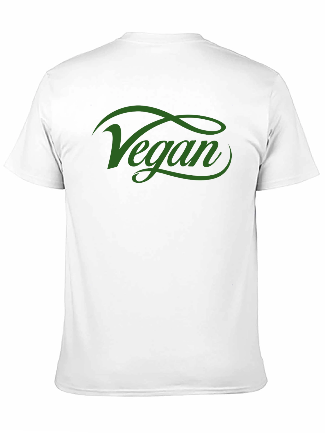 Black Vegan Script Tee - Stylish Black T-Shirt view 11
