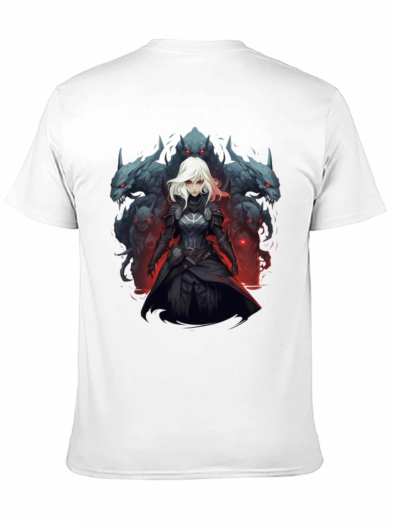 Black Warrior Woman & Wolves Graphic Tee view 11