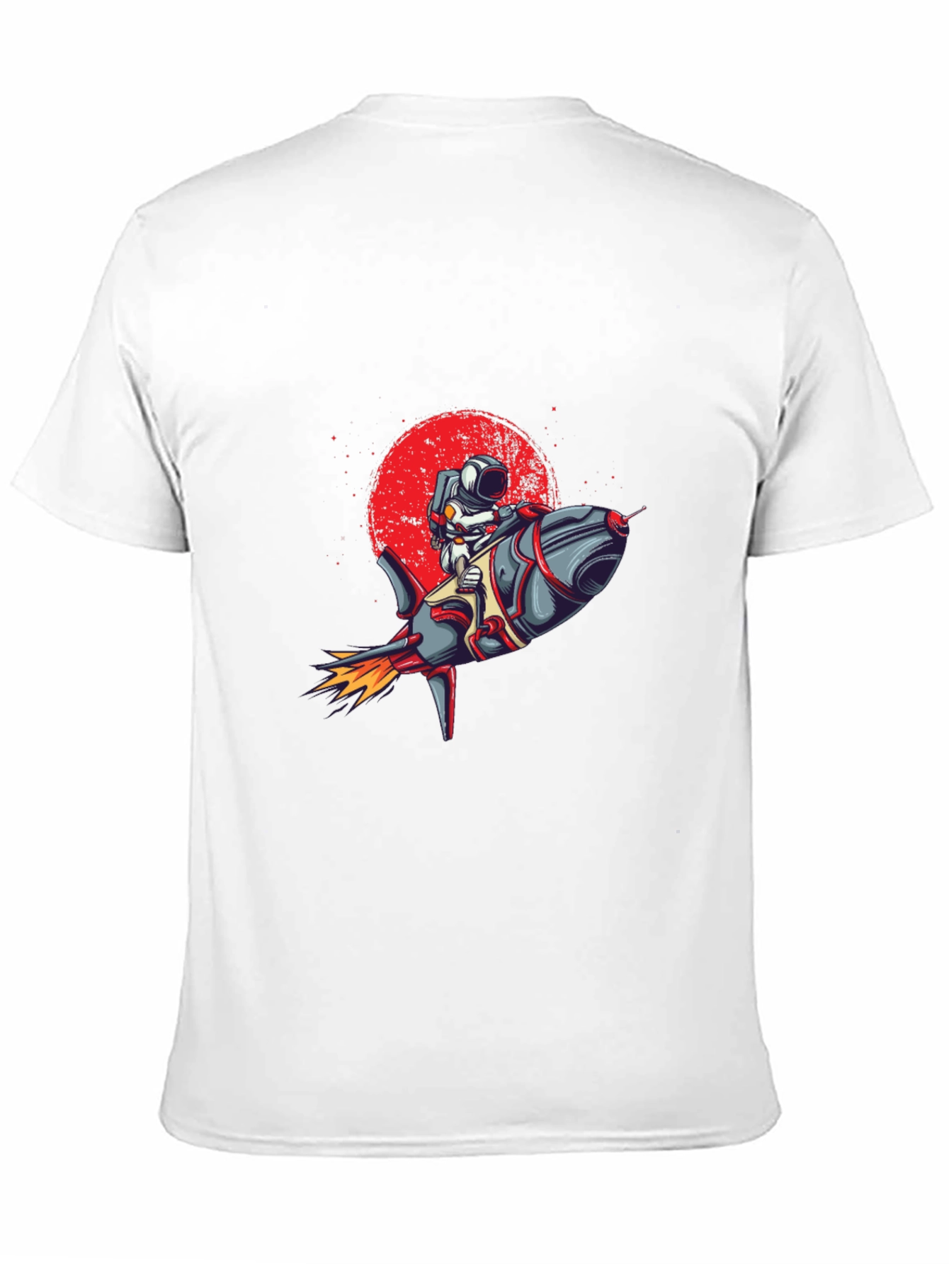 Black Astronaut Rocket Graphic Tee - Space Adventure T-Shirt view 11