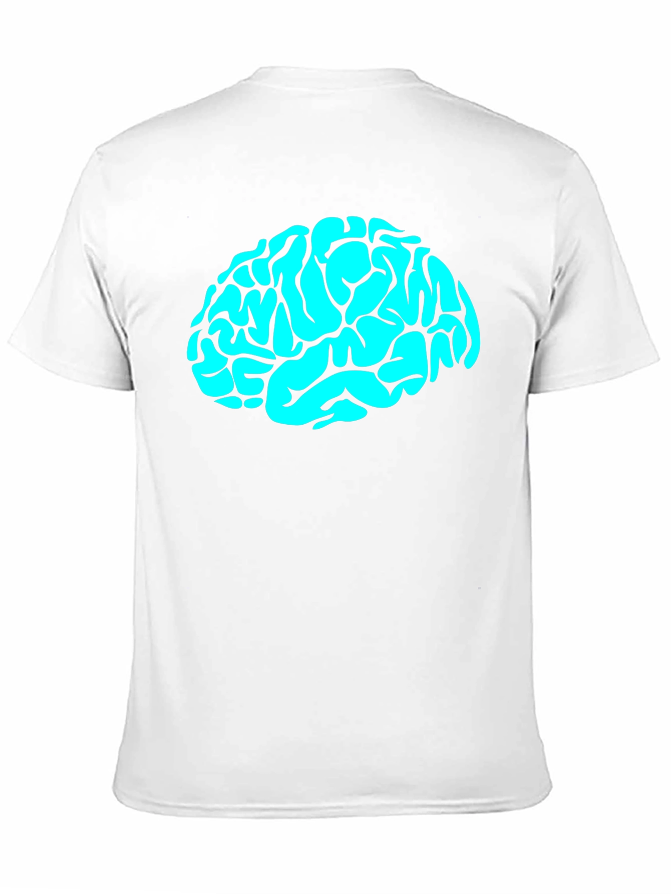 Black Brain Graphic Tee - Mens Black Cotton T-Shirt view 11