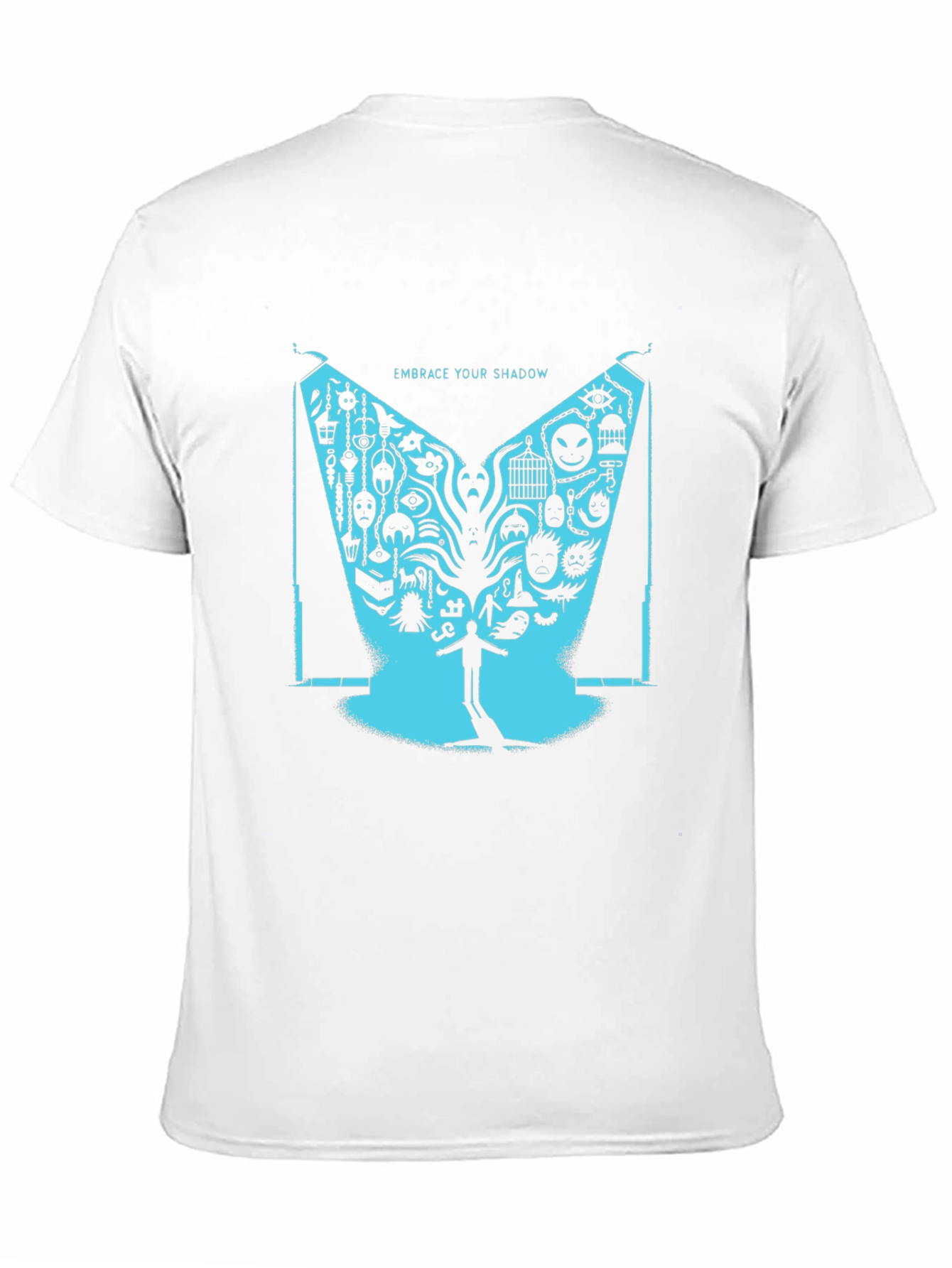 Black Embrace Your Shadow Graphic T-Shirt view 11