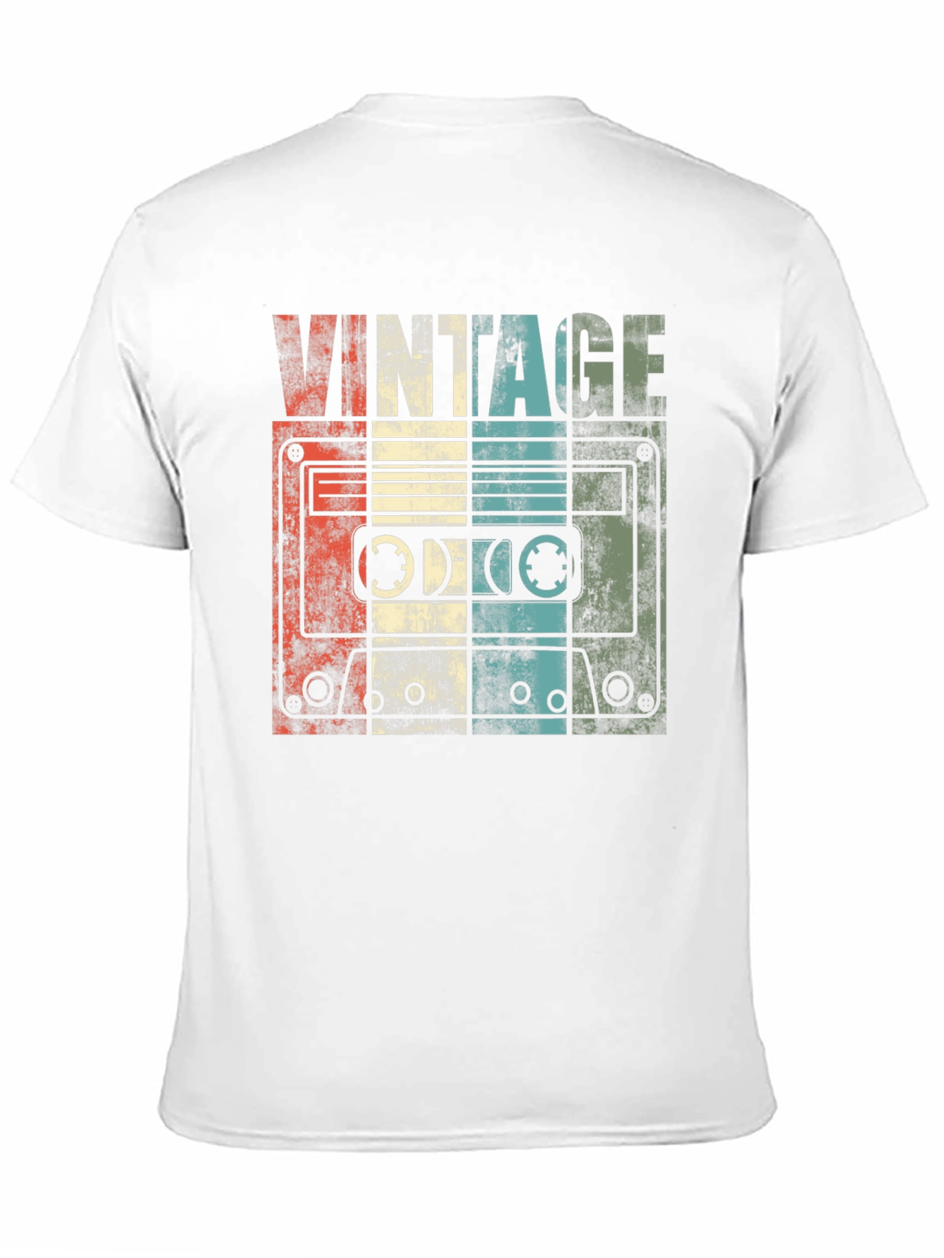 Black Vintage Cassette Tape Graphic T-Shirt view 11
