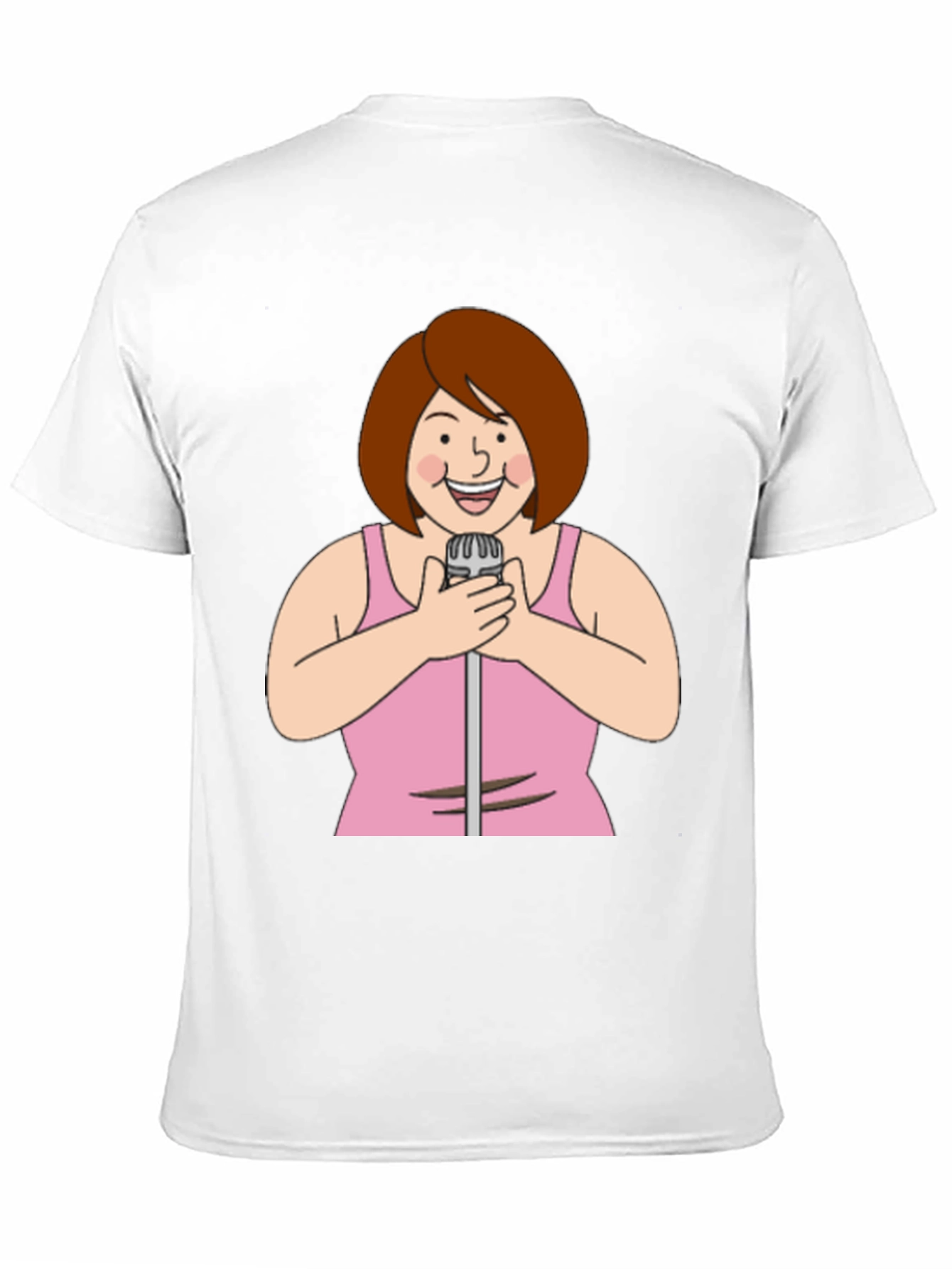 Cartoon Singer Graphic Tee - 11