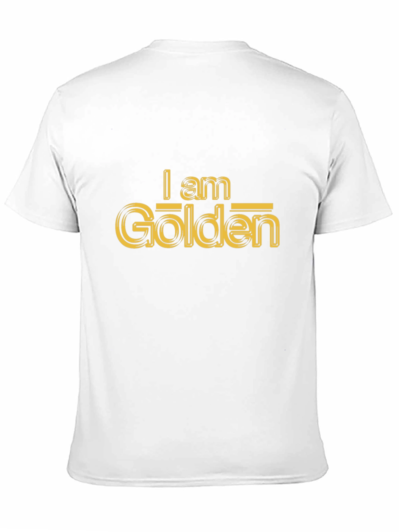 Black I am Golden Graphic Tee - Stylish Unisex T-Shirt view 11
