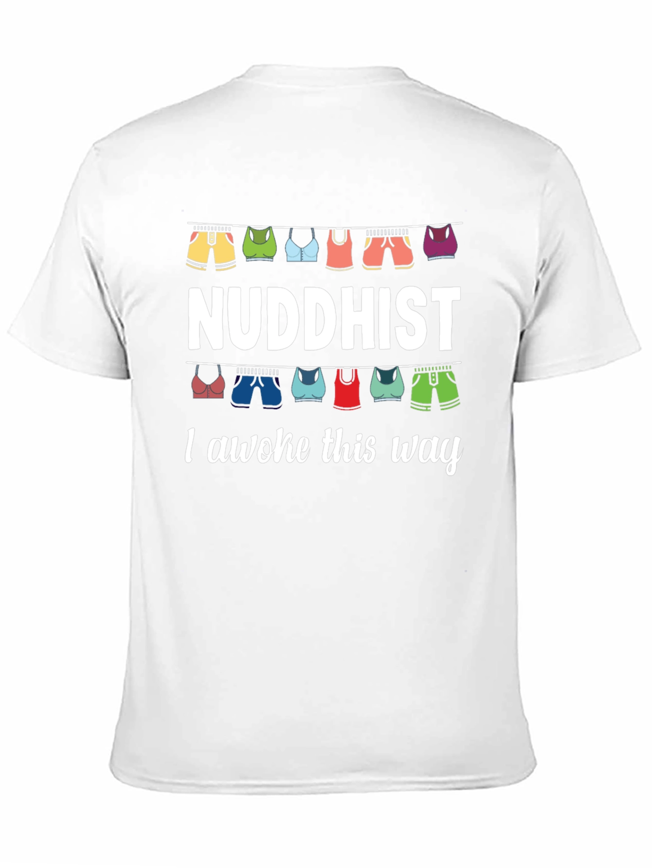 Black Nuddhist I Awoke This Way Graphic Tee view 11