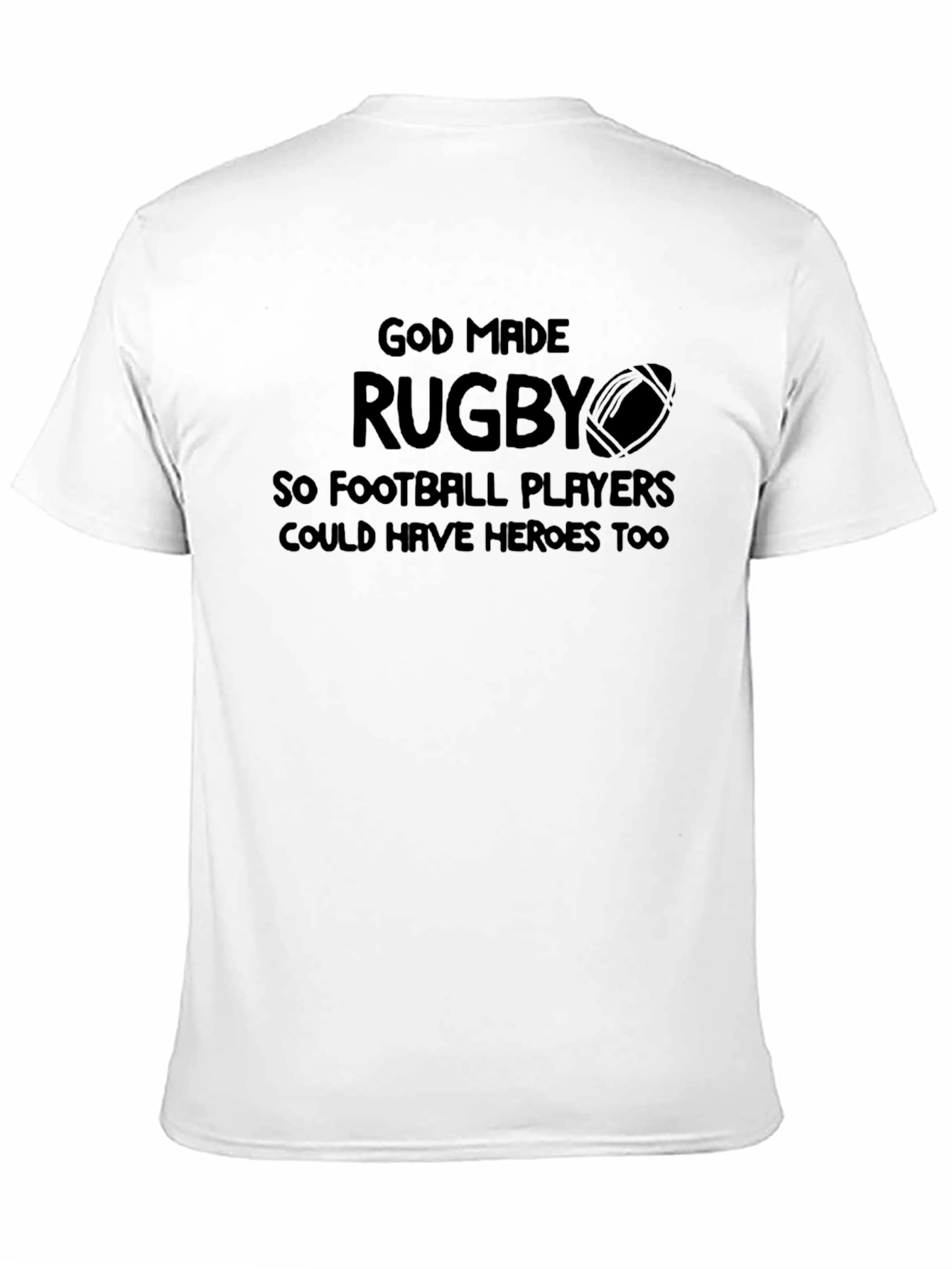 Black God Made Rugby T-Shirt view 11