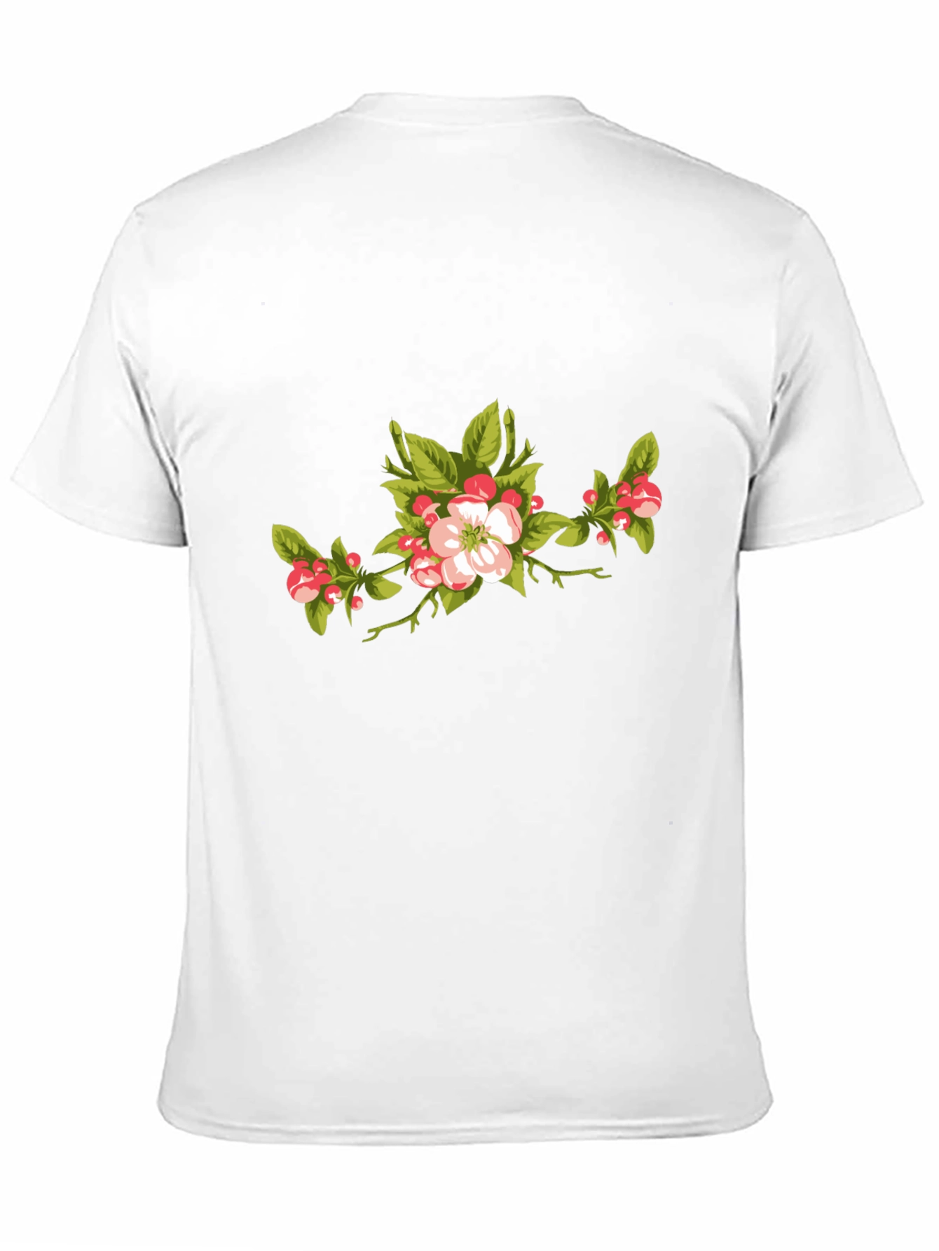 Black Floral Branch Graphic T-Shirt view 11