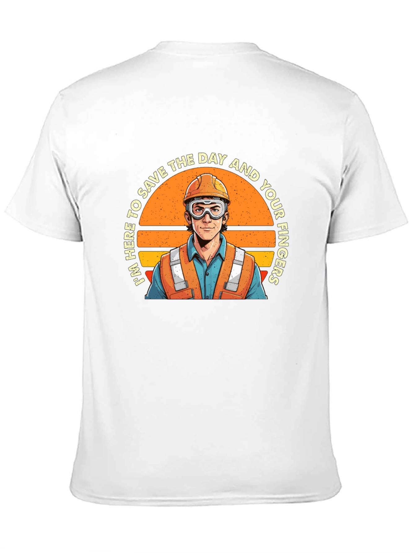 Black Save The Day Worker Graphic Tee view 11