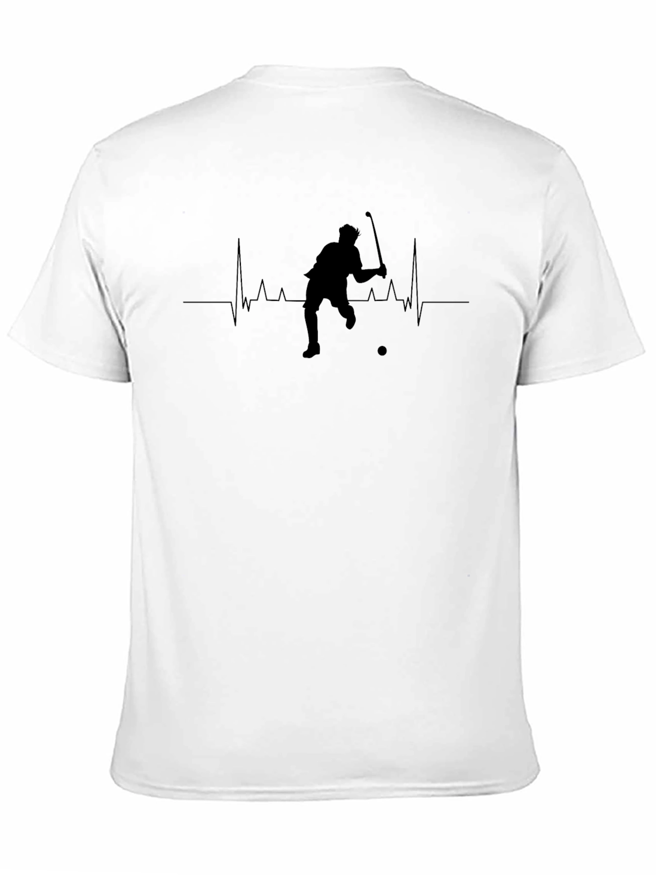 Black Golfer Heartbeat T-Shirt - Stylish & Unique view 11