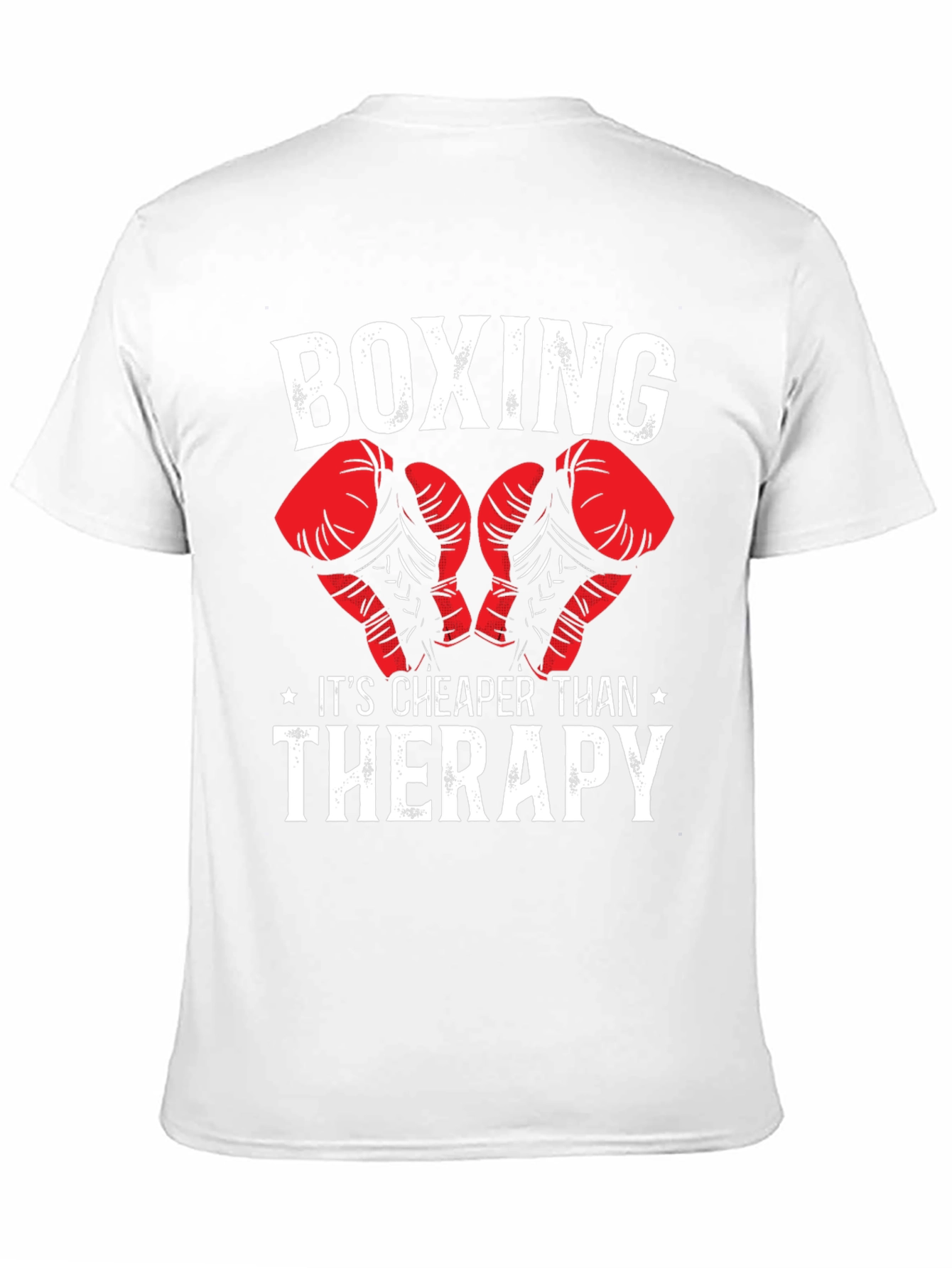 Black Boxing Cheaper Than Therapy Graphic T-Shirt view 11