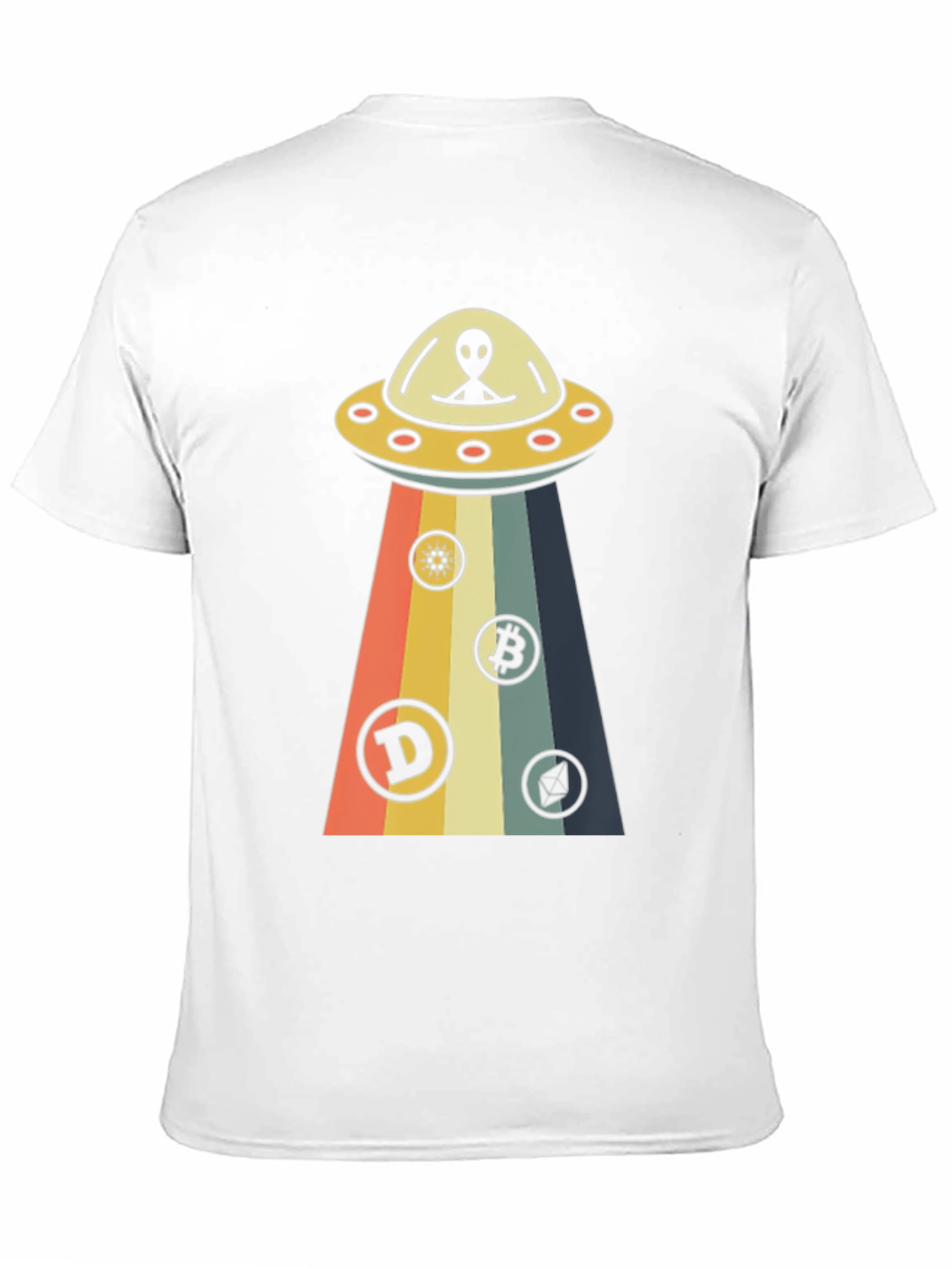 Black Alien UFO Cryptocurrency T-Shirt view 11