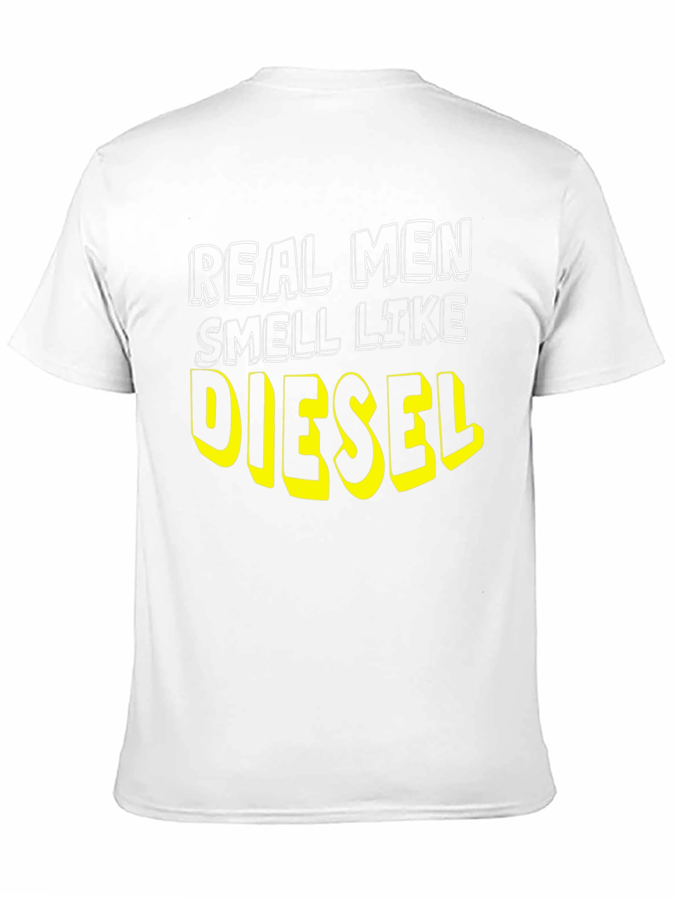 Black Real Men Smell Like Diesel Black T-Shirt view 11