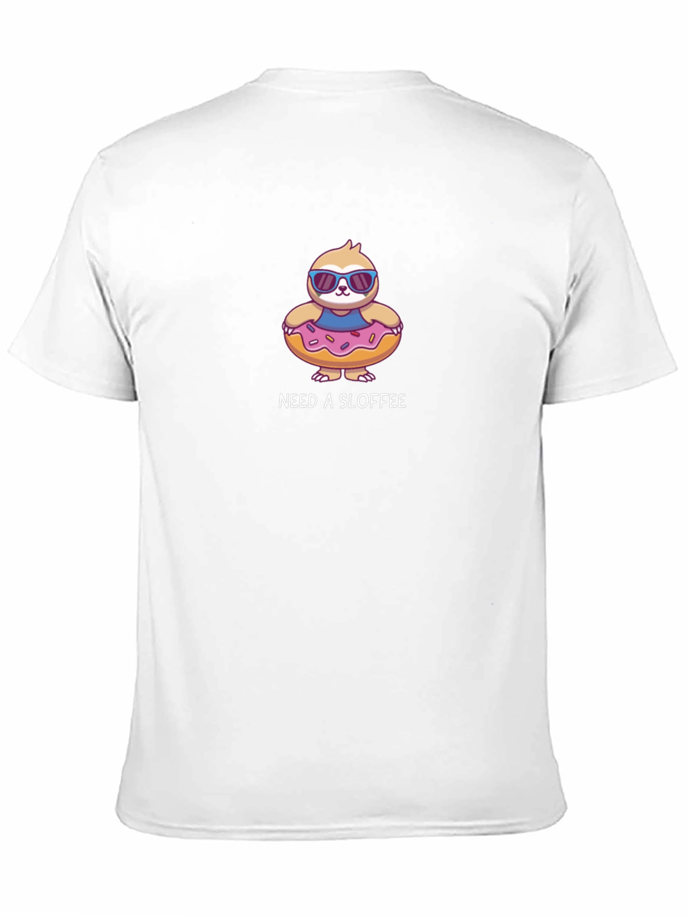 Black Need a Sloffee Sloth Donut T-Shirt view 11