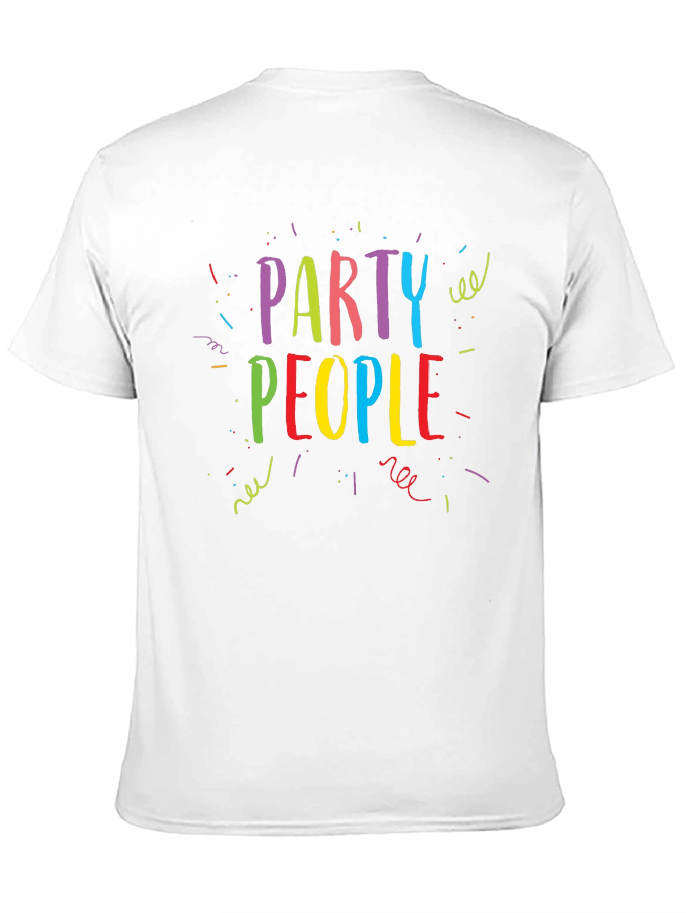 Black Party People Graphic Print T-Shirt view 11