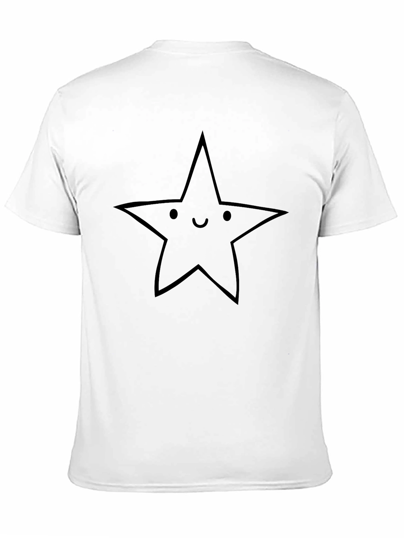 Black Smiling Star Graphic Black T-Shirt view 11