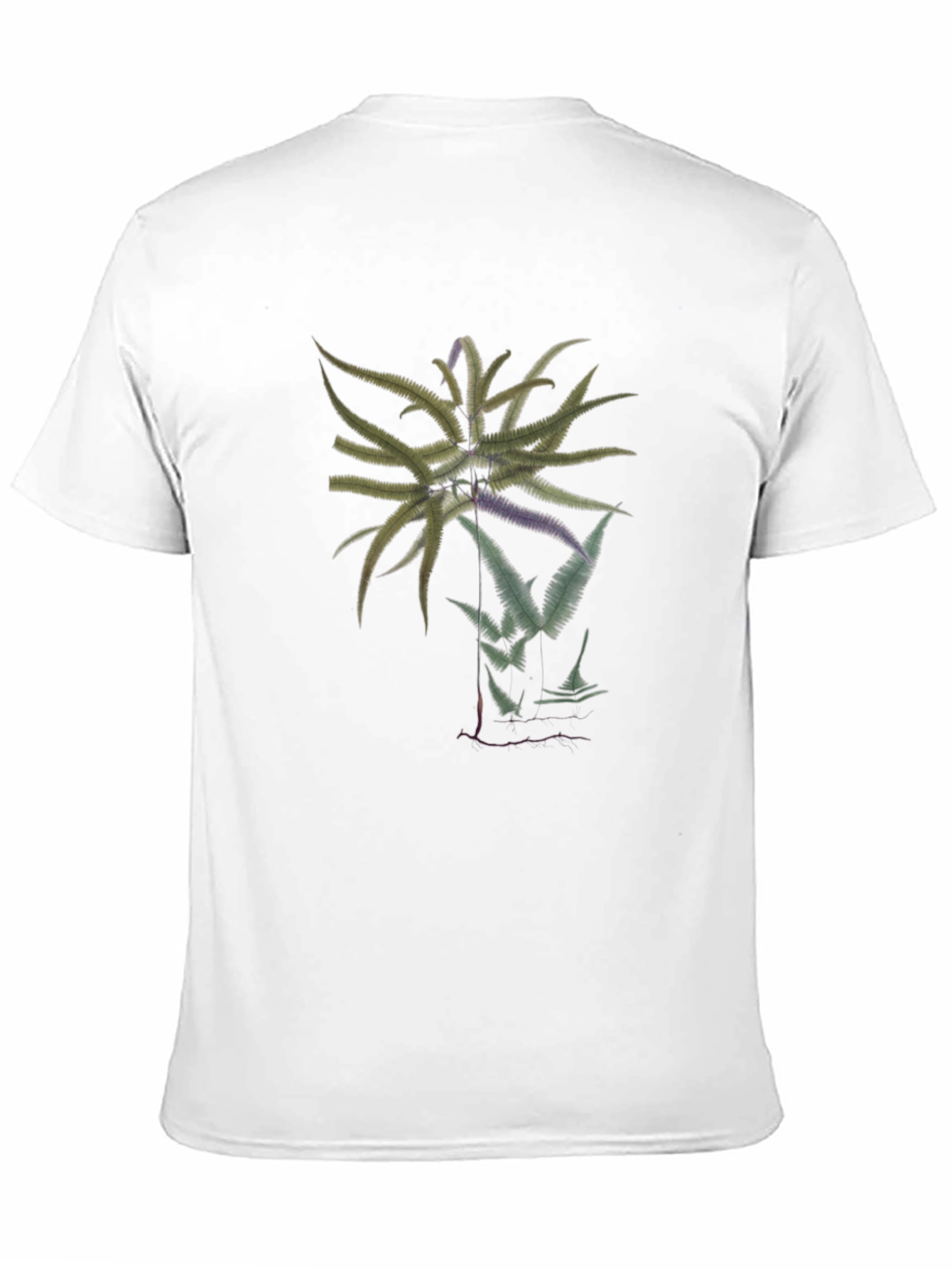 Black Botanical Graphic Black Tee view 11
