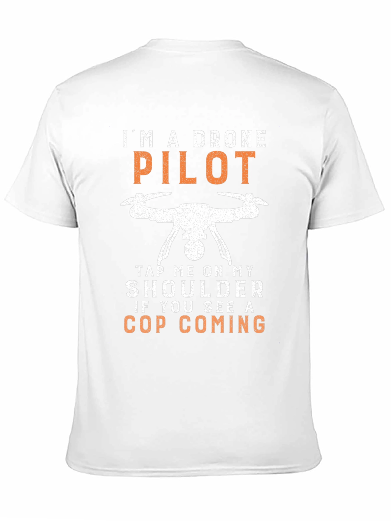 Black Drone Pilot Novelty Graphic T-Shirt view 11