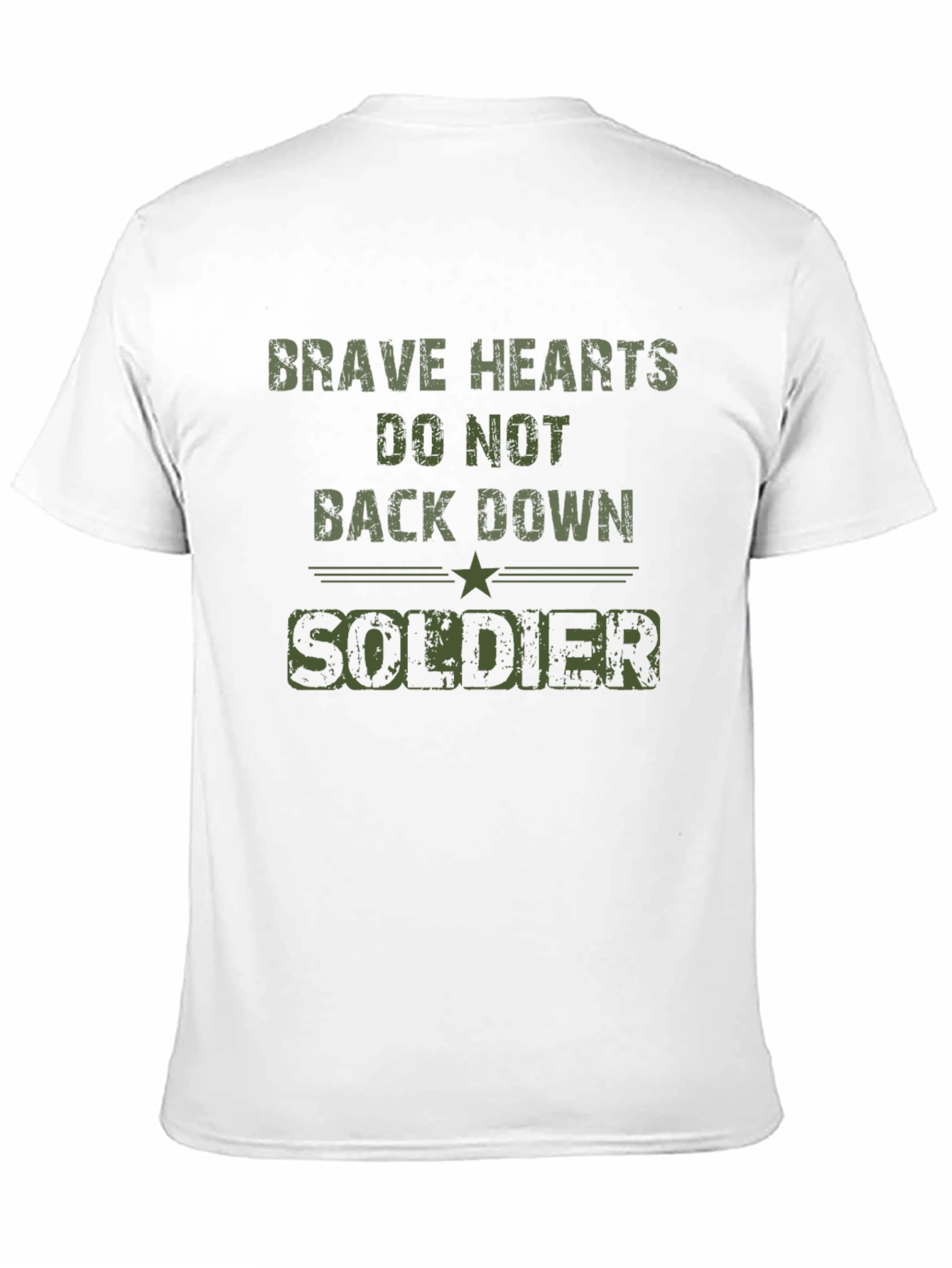 Black Brave Hearts Soldier Graphic Tee - Black view 11