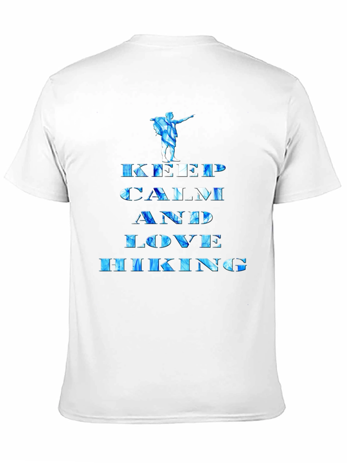 Black Keep Calm and Love Hiking Graphic Tee view 11
