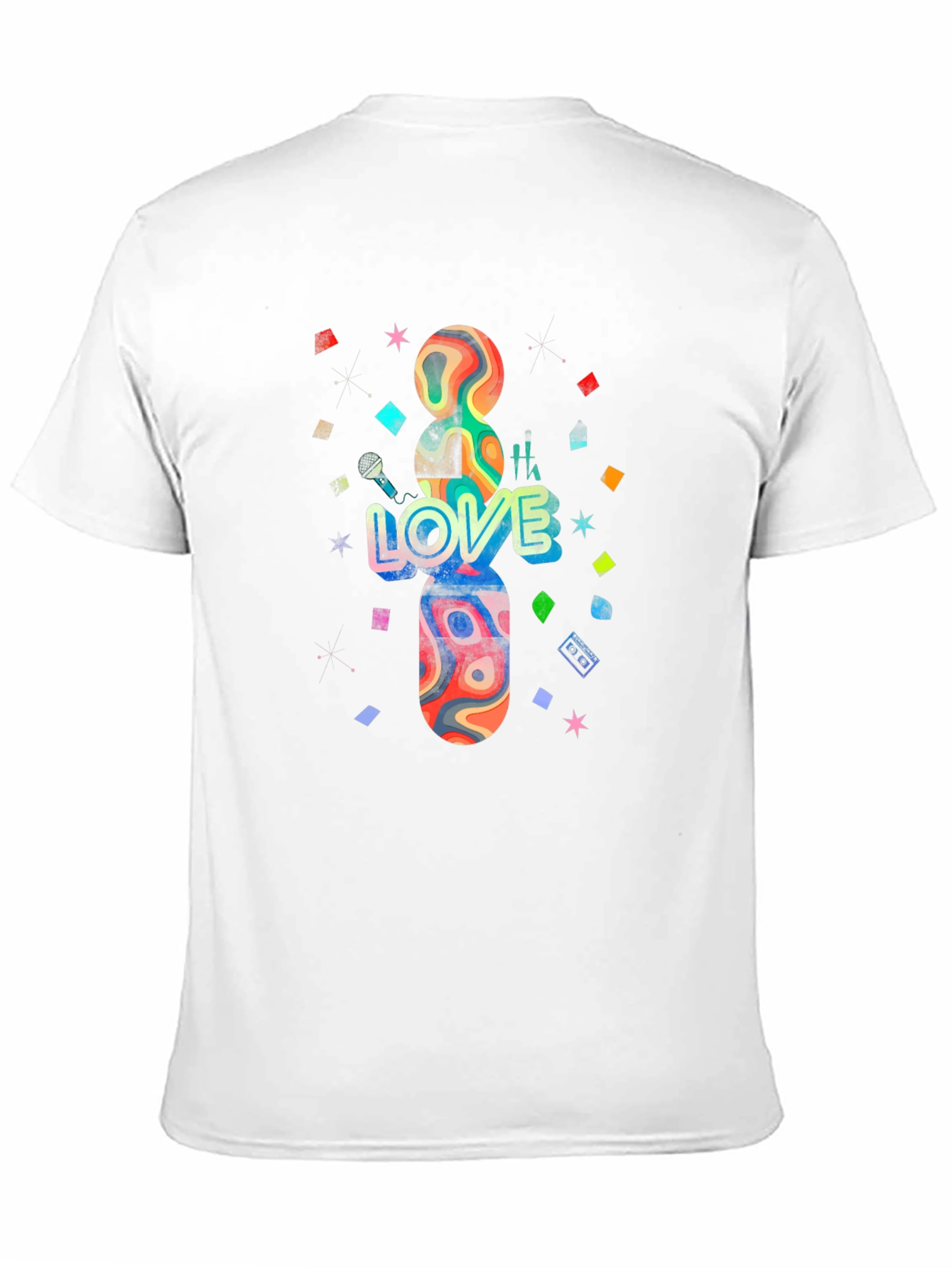 Black Love Wins T-Shirt - Abstract Design Tee view 11