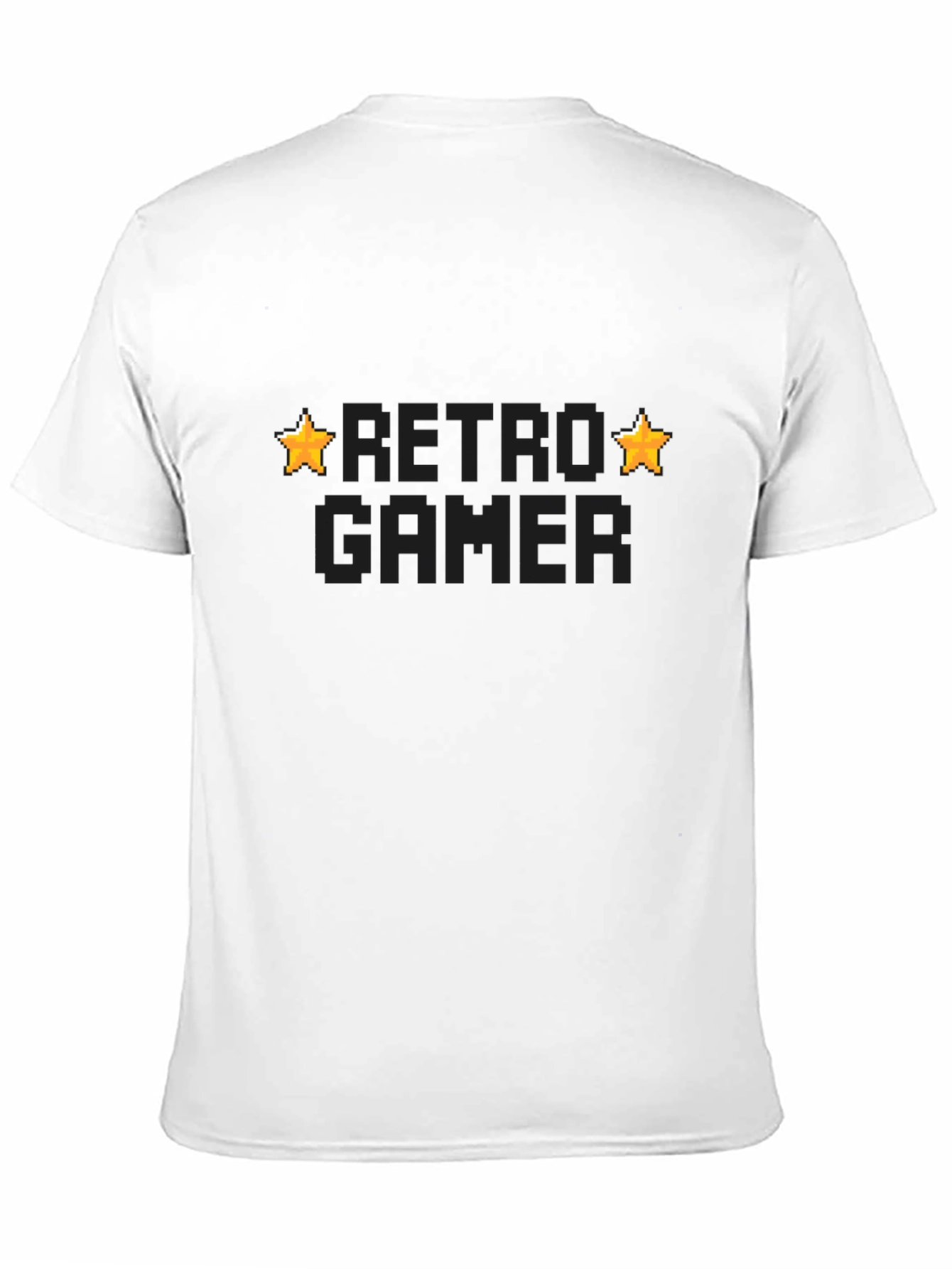 Black Retro Gamer Black T-Shirt view 11