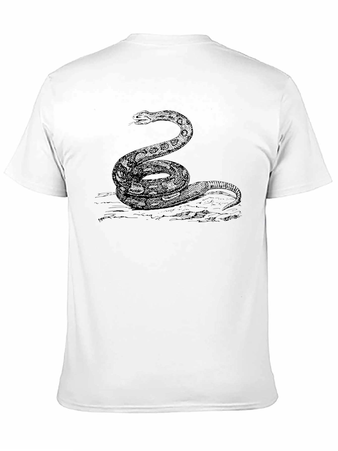 Black Black Snake Graphic T-Shirt - Classic Reptile Tee view 11