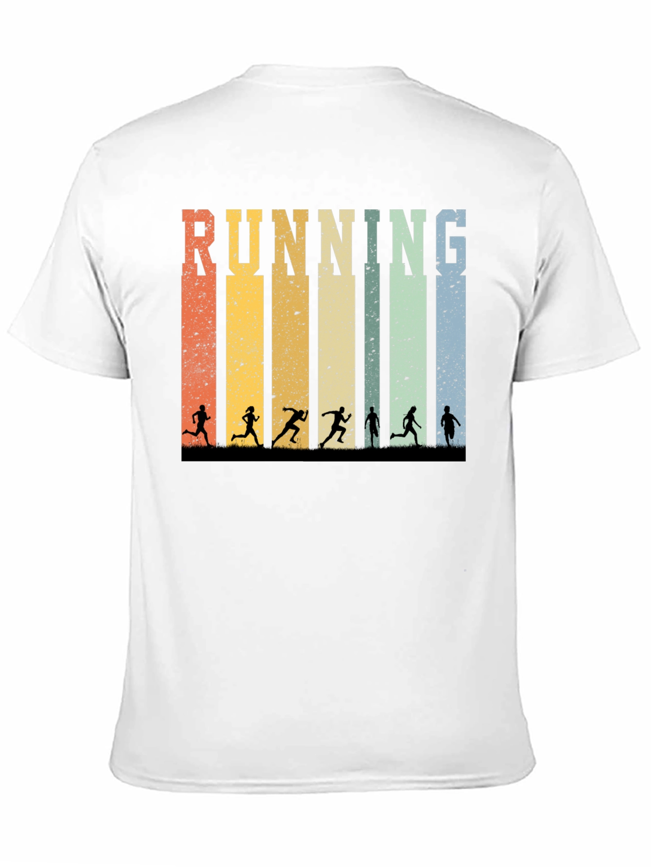 Black Retro Running T-Shirt view 11